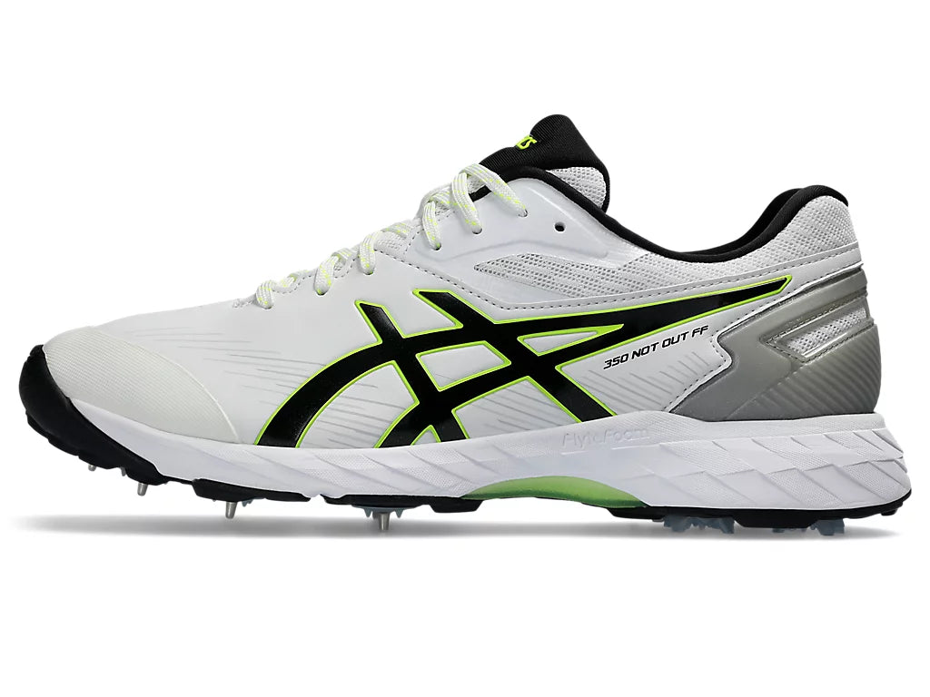 Asics 350 Not Out White / Black Cricket Metal Spike Shoes