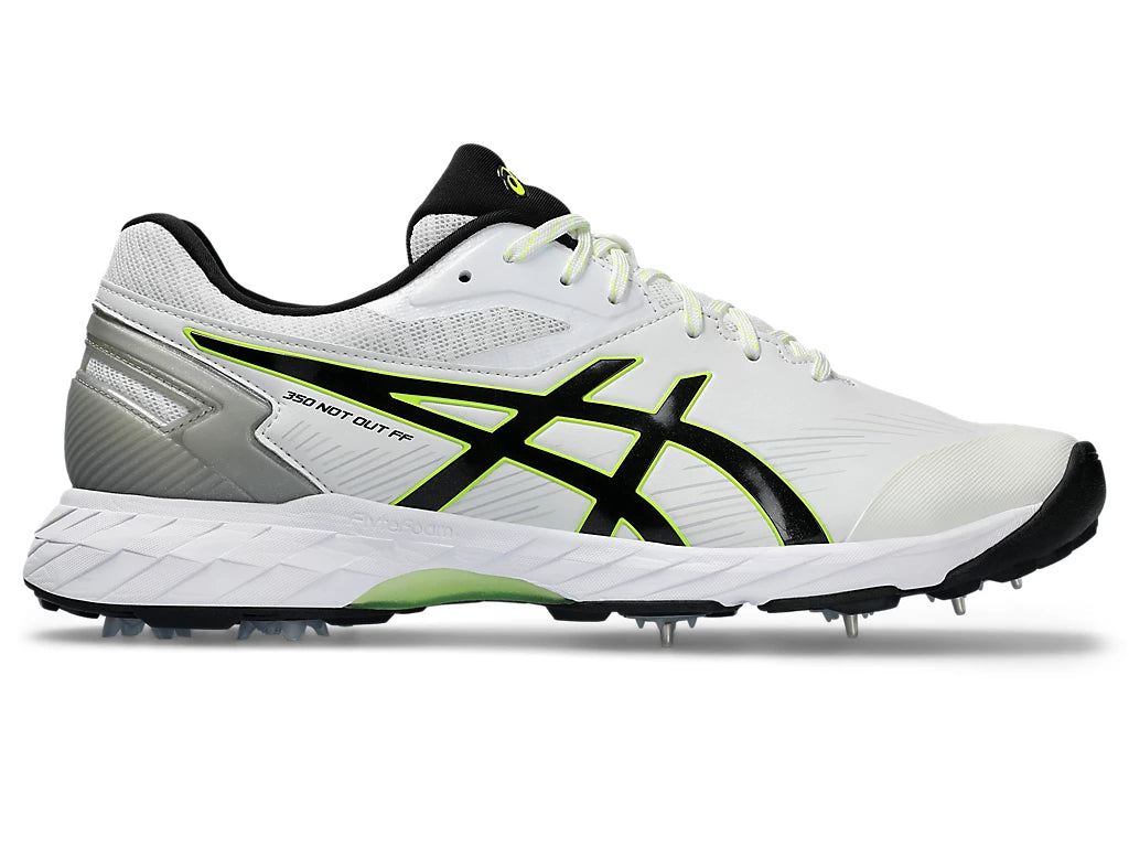 Asics 350 Not Out White / Black Cricket Metal Spike Shoes