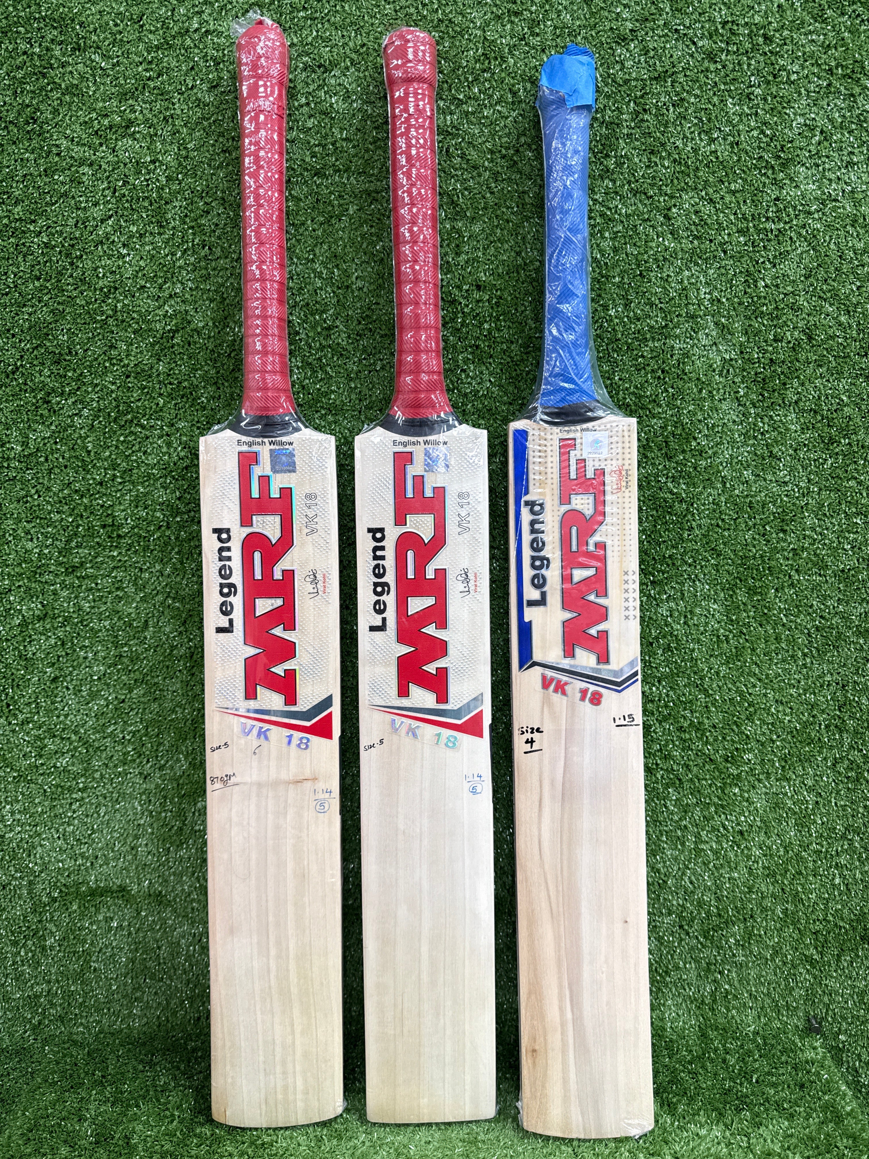 MRF Legend VK 18 Junior / Youth English Willow Cricket Bat