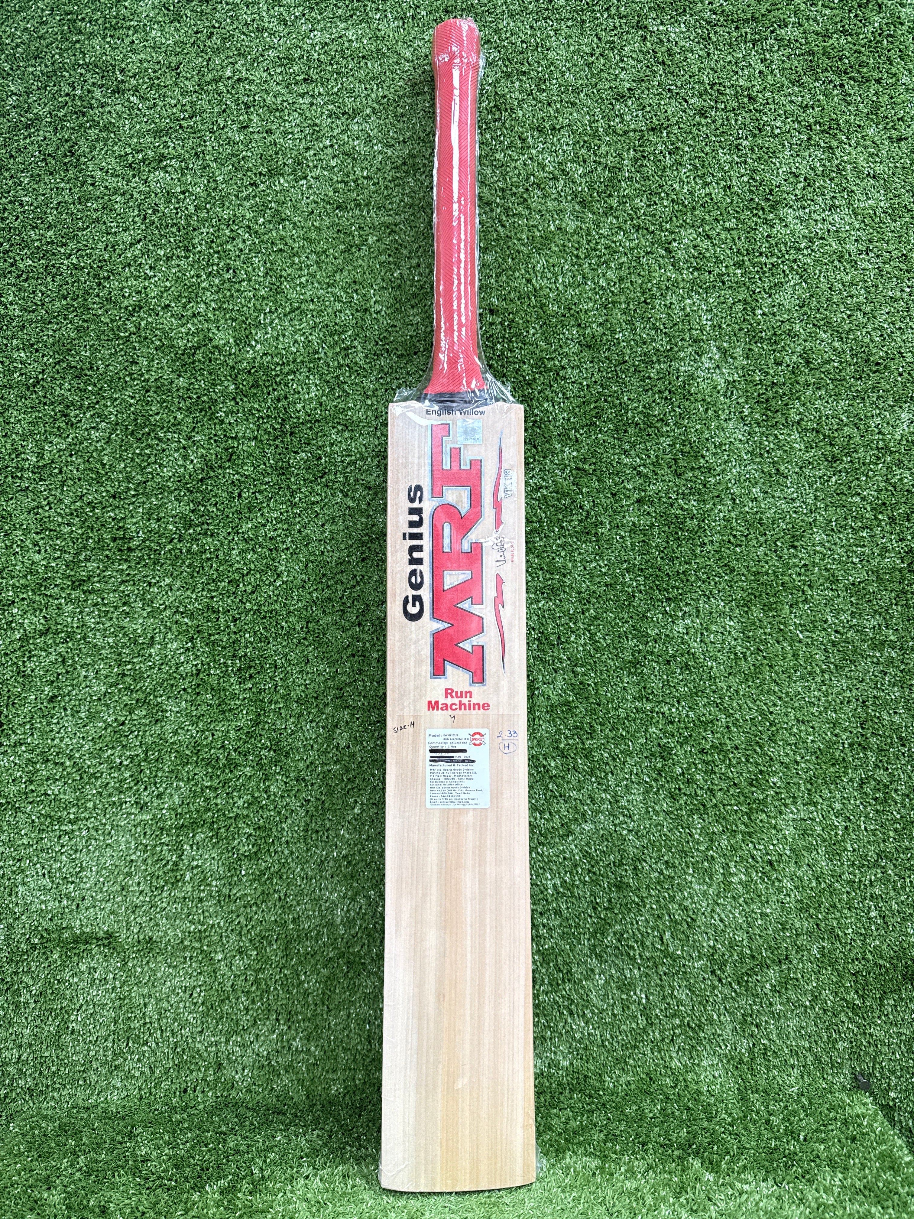 MRF Genius Run Machine Harrow Junior / Youth English Willow Cricket Bat