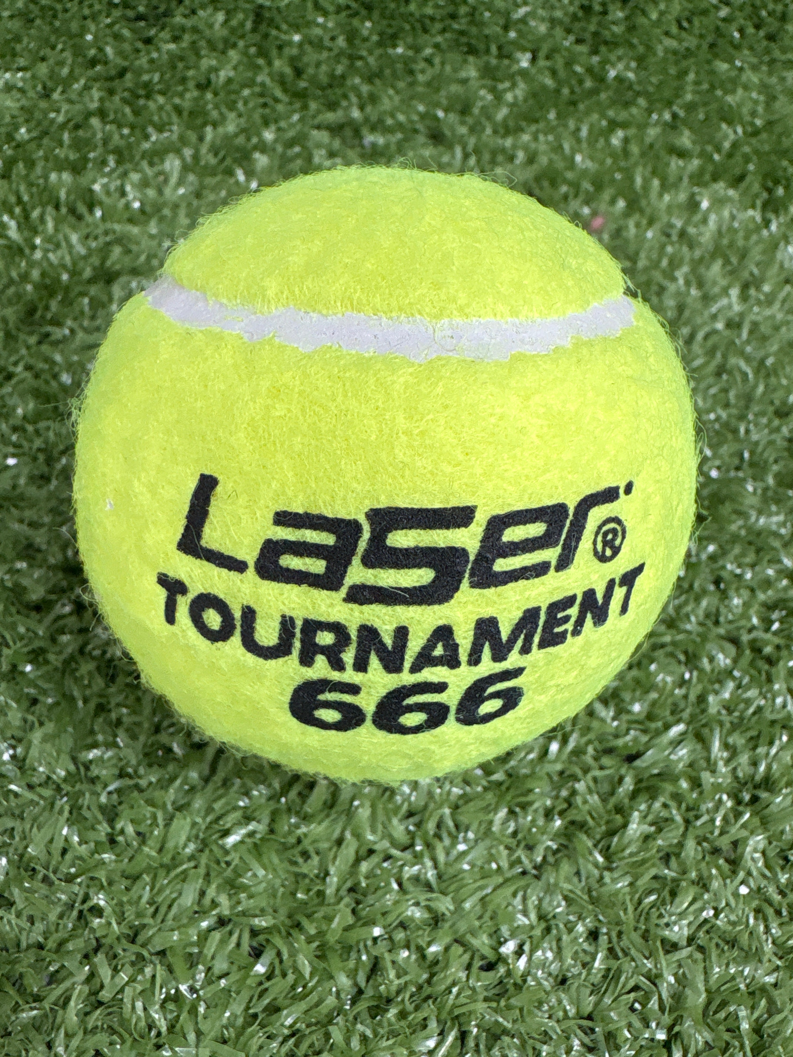 Laser Tournament 66 Yellow Super Light Box Cricket Tennis Ball