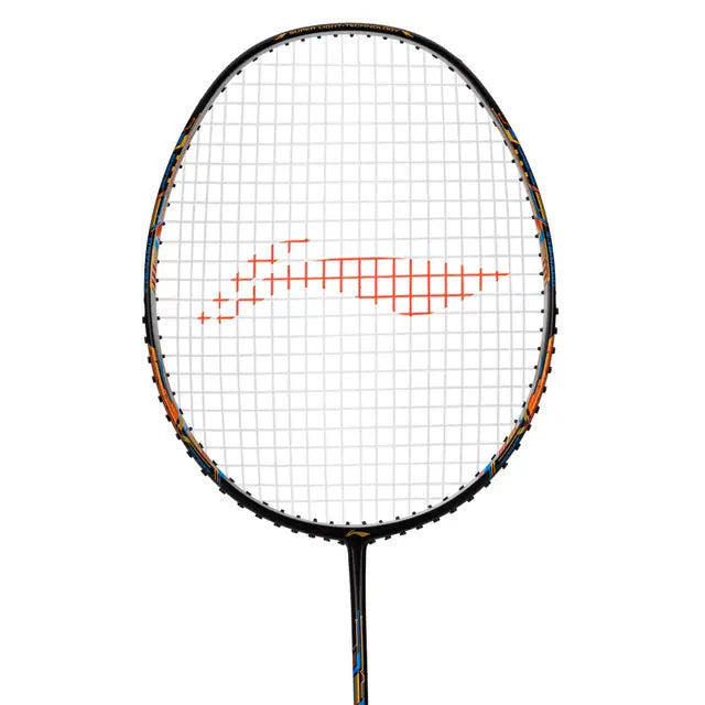 Li-Ning Air Force 78 G3 Badminton Navy / Silver / Orange Racket Prestrung by Li-Ning - close-up detail - TopCricketStore