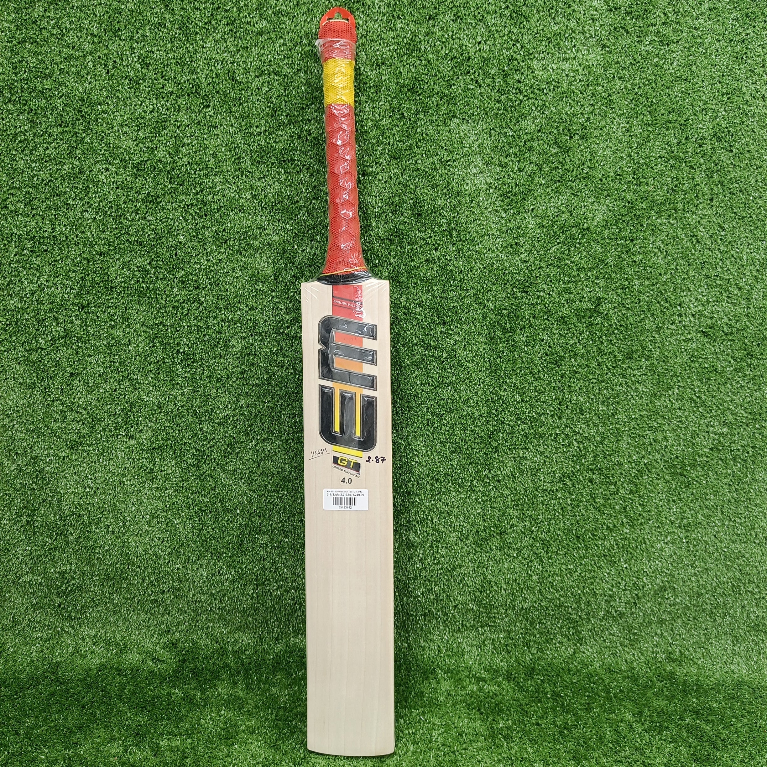 EM GT 4.0 Limited Edition 3.0 English Willow Cricket Bat