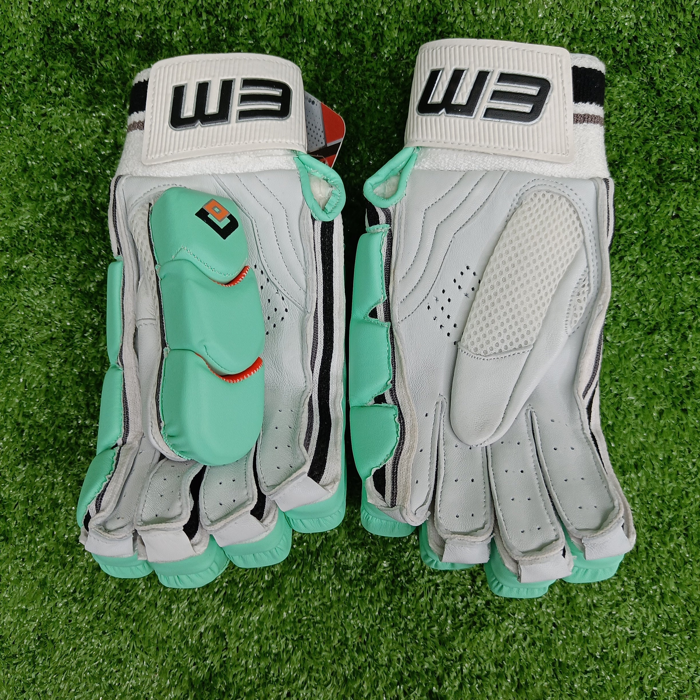 EM GT 1.0 Green Junior / Youth Cricket Batting Gloves