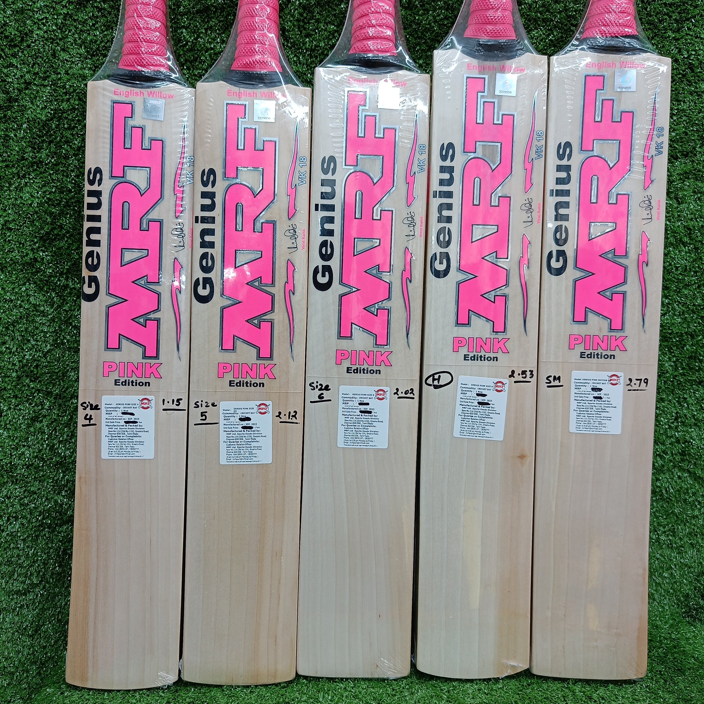 MRF Pink Edition Junior / Youth English Willow Cricket Bat