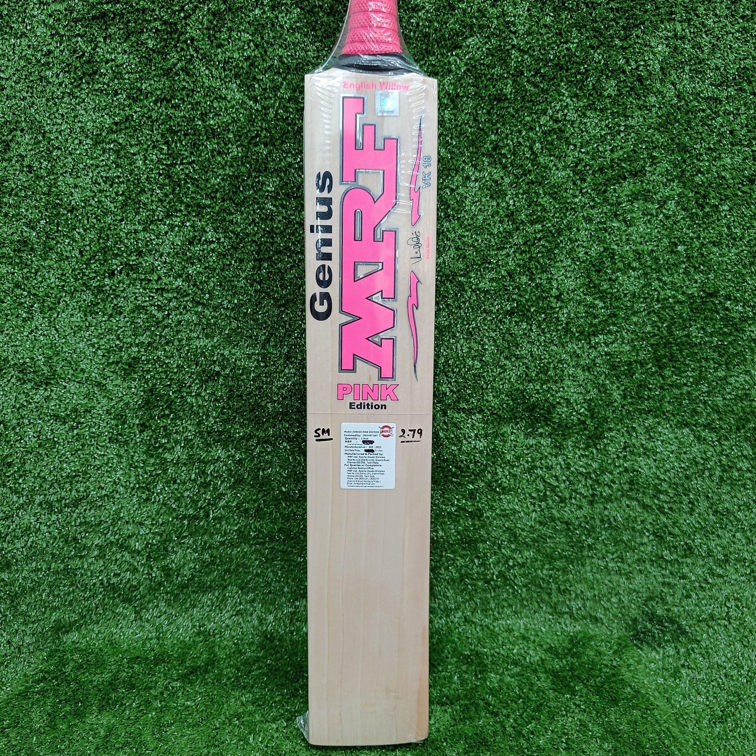 MRF Pink Edition Junior / Youth English Willow Cricket Bat