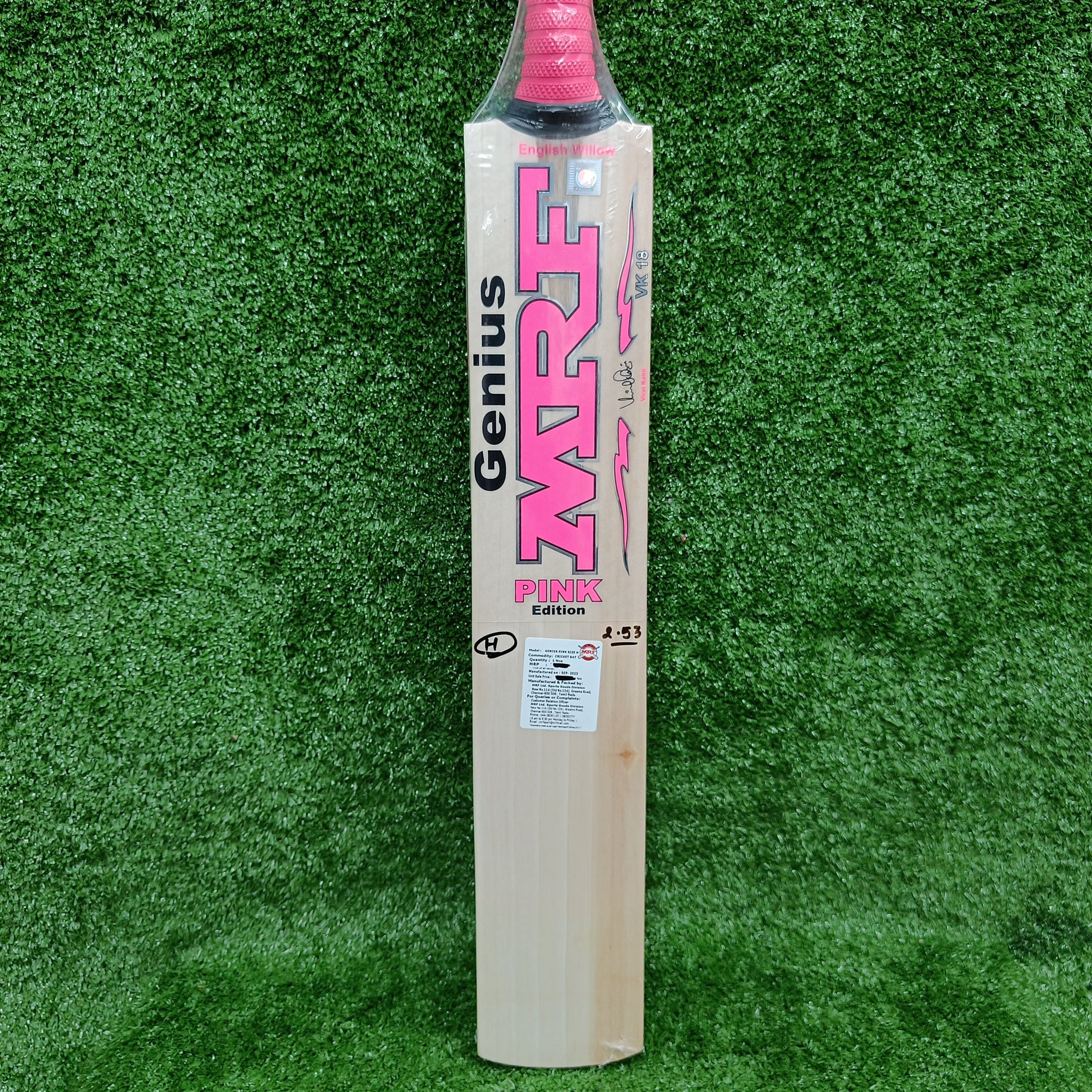 MRF Pink Edition Junior / Youth English Willow Cricket Bat