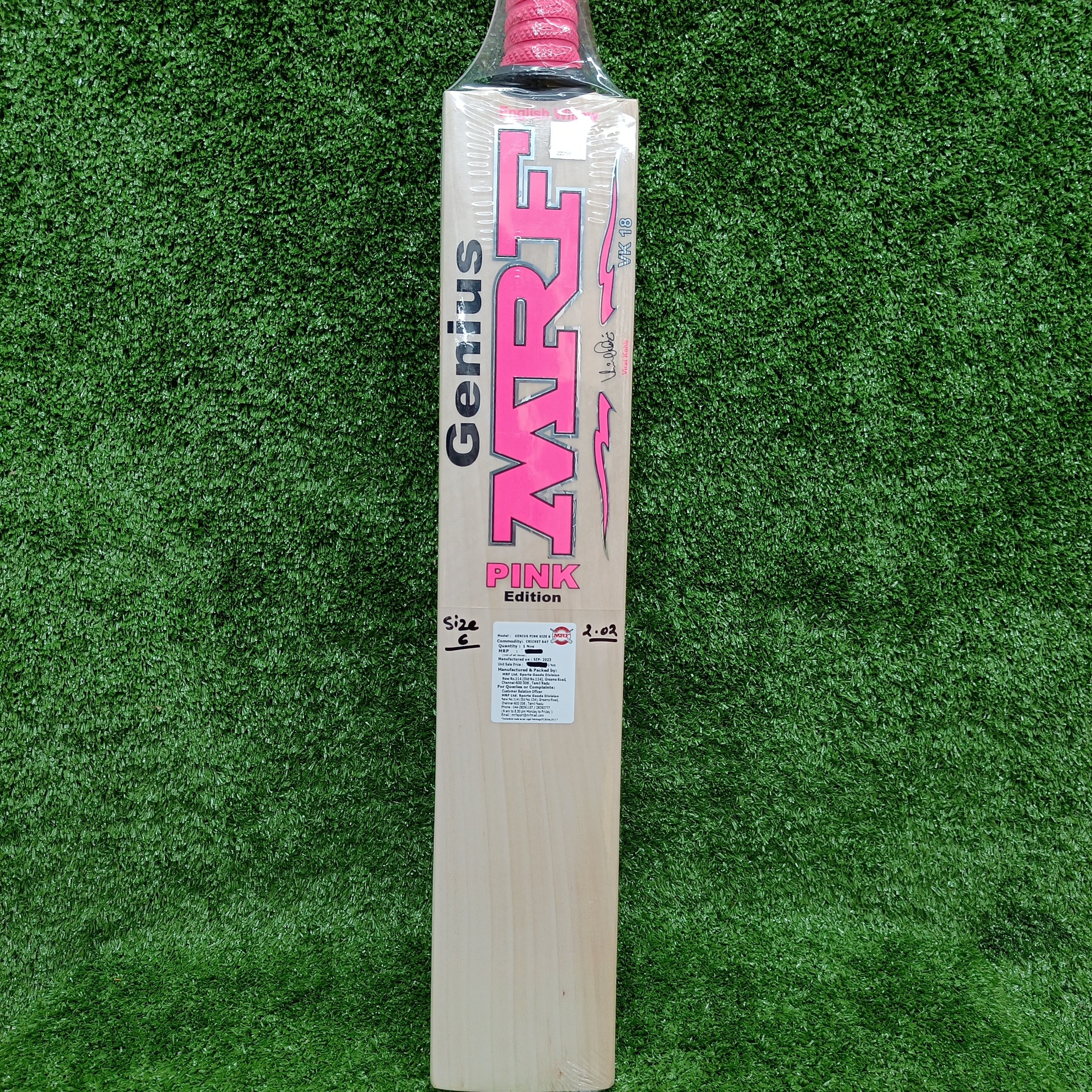 MRF Pink Edition Junior / Youth English Willow Cricket Bat