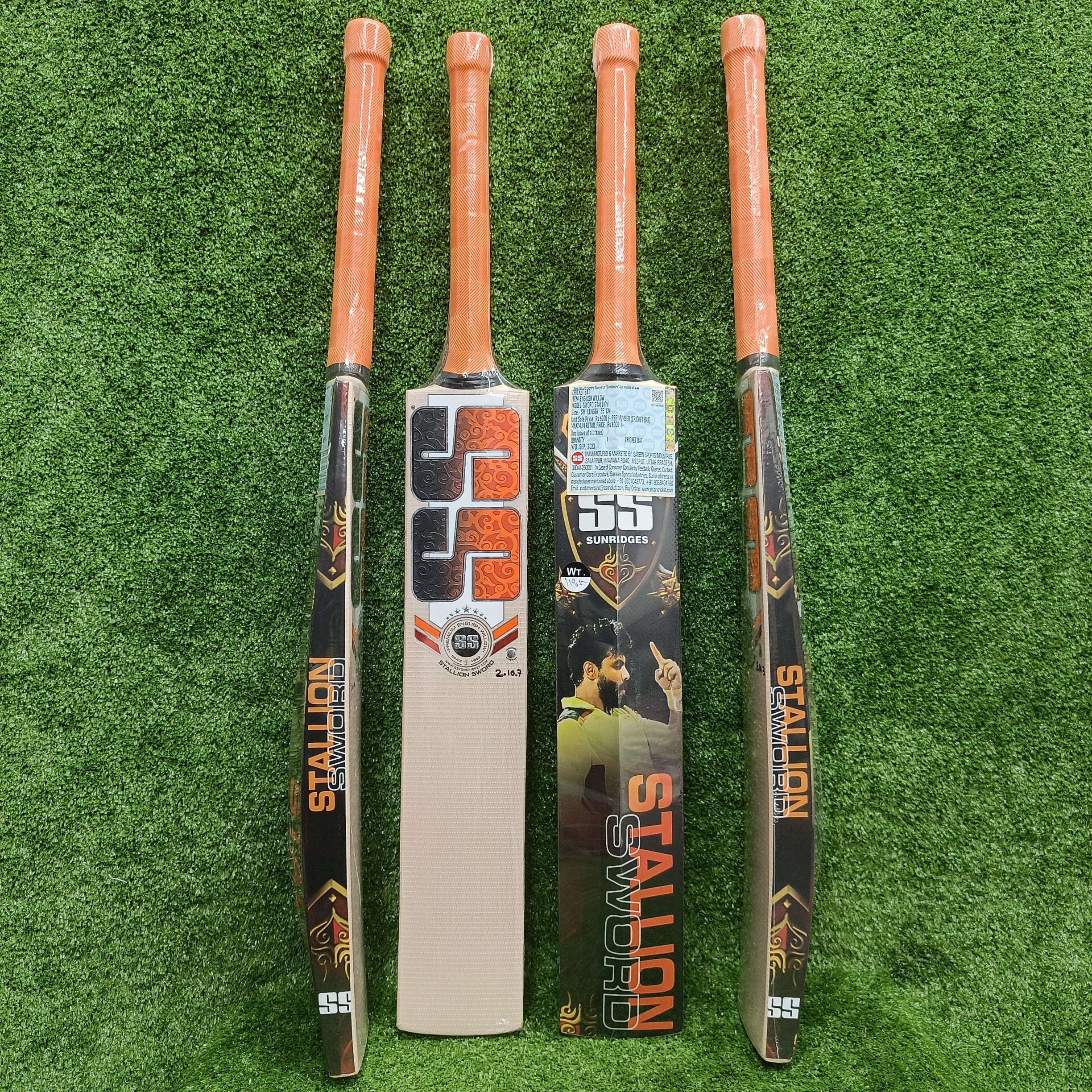 SS Stallion Sword FULL STICKERED English Willow Cricket Bat