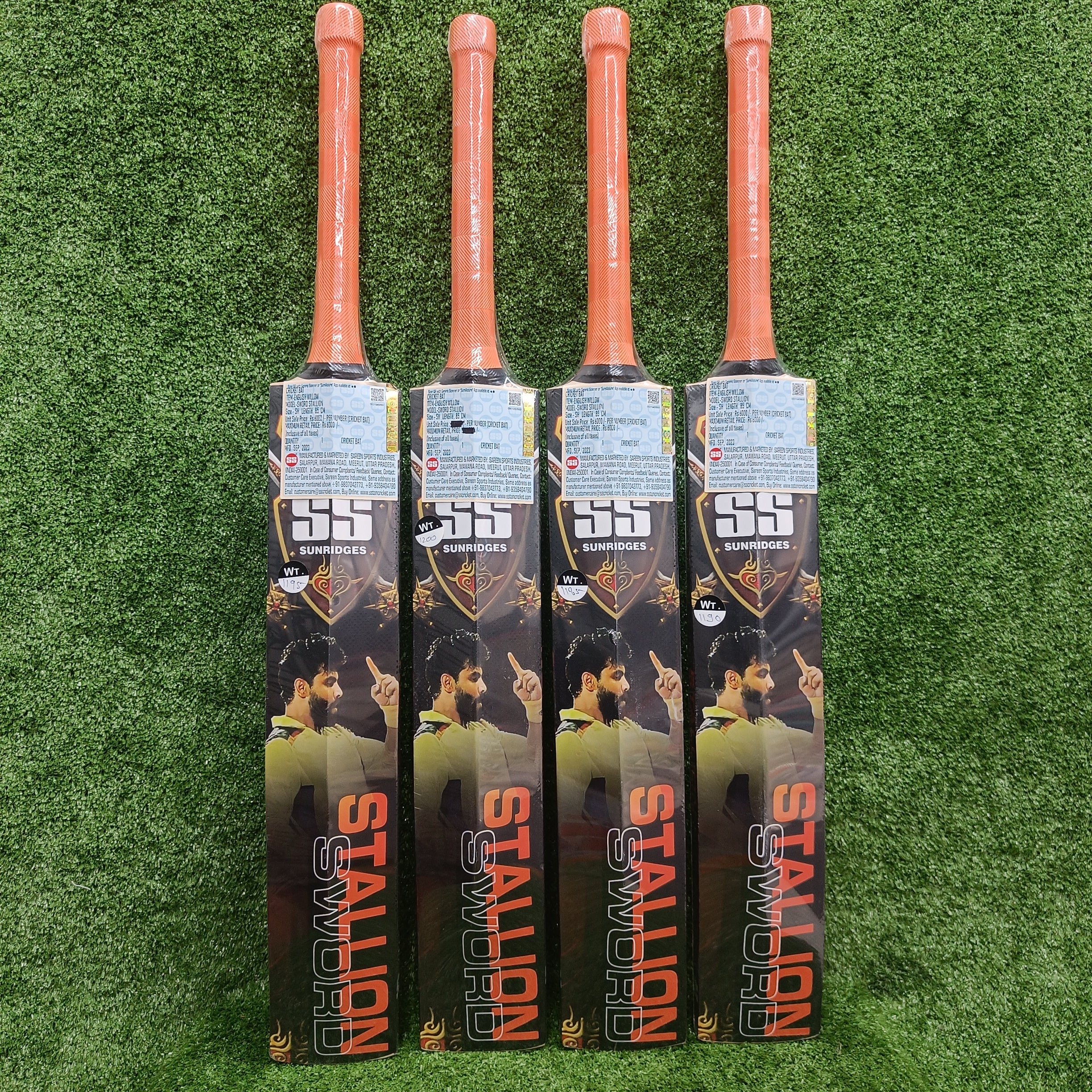 SS Stallion Sword FULL STICKERED English Willow Cricket Bat