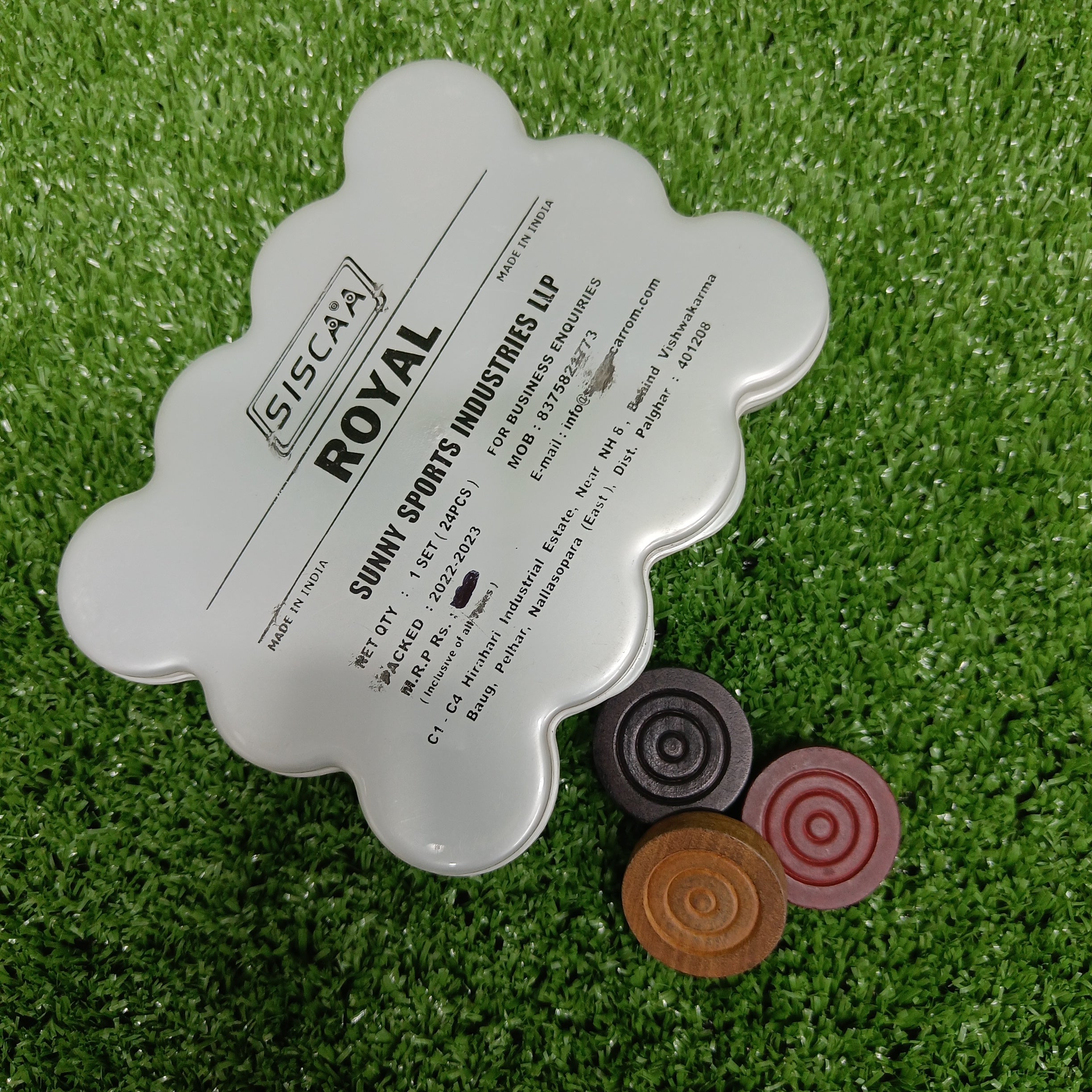 Siscaa KIDMASTER 6mm Indian Ply Carrom Board Set