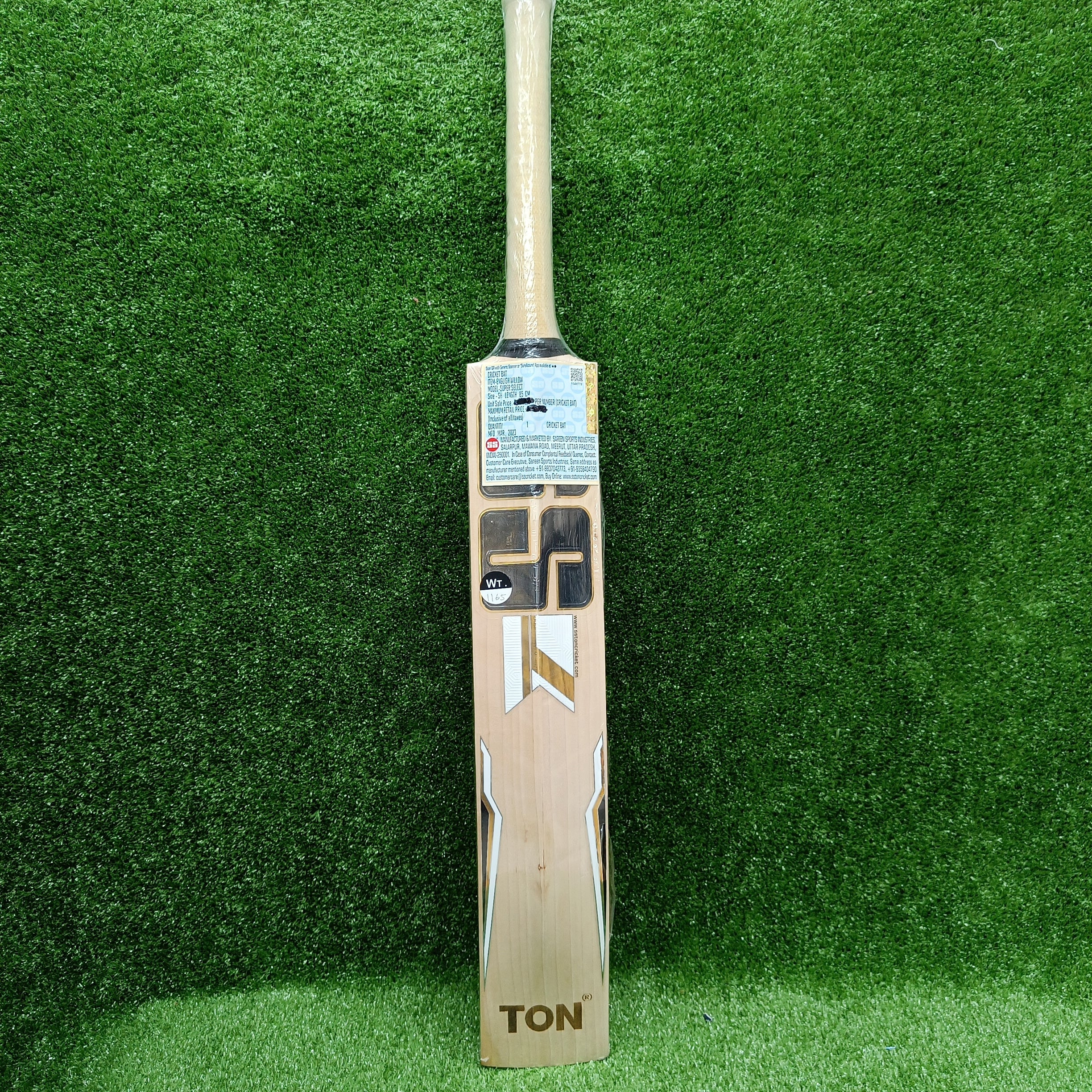 SS Super Select Cricket Bat by SS - packaging view - TopCricketStore
