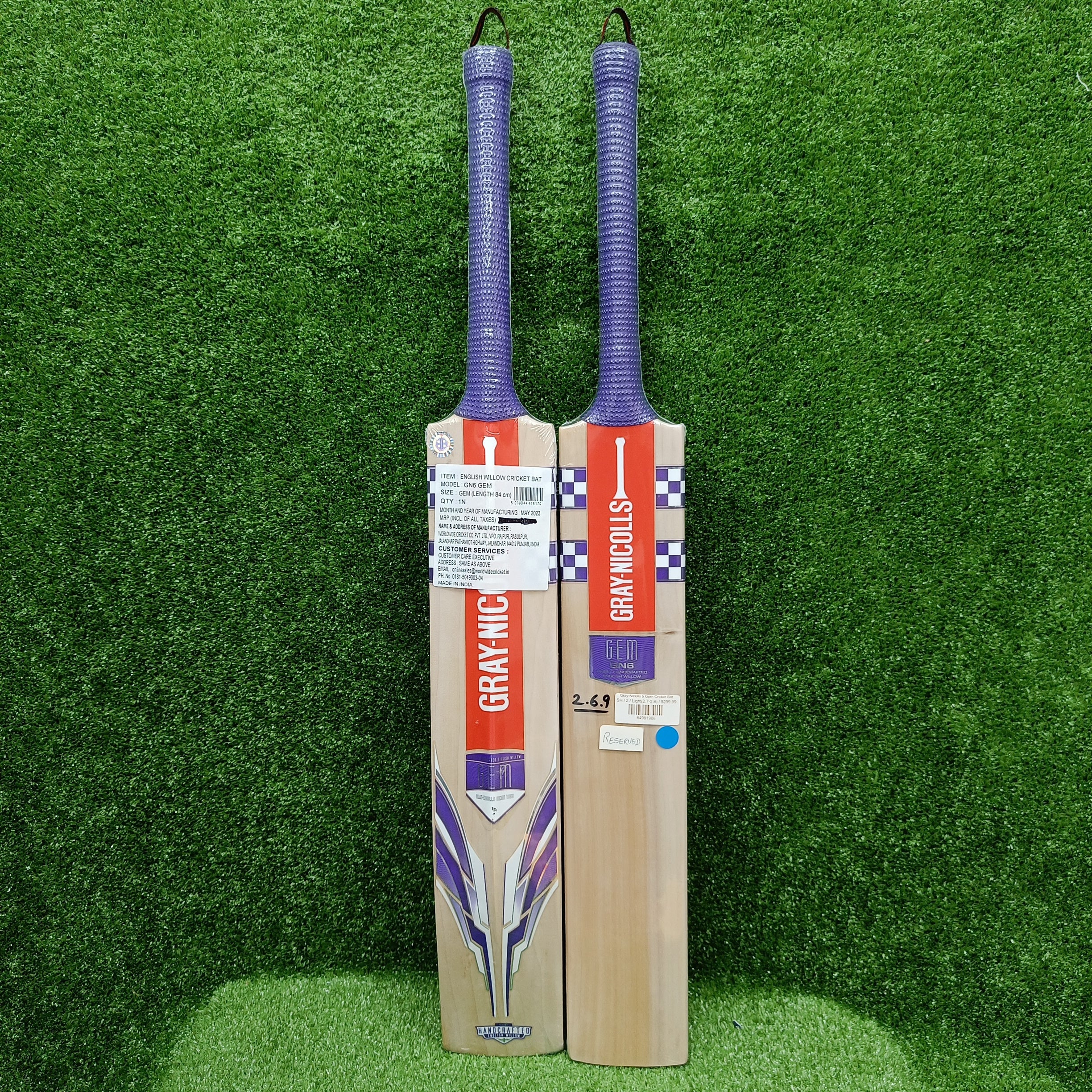Gray-Nicolls 6 Gem English Willow Cricket Bat