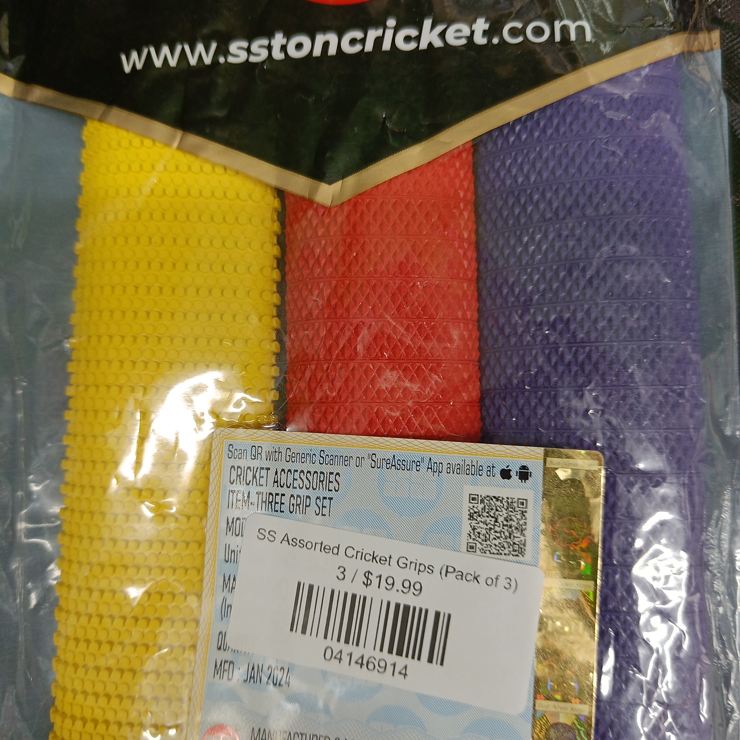 SS Assorted Cricket Grips (Pack of 3) by SS - view 8 - TopCricketStore