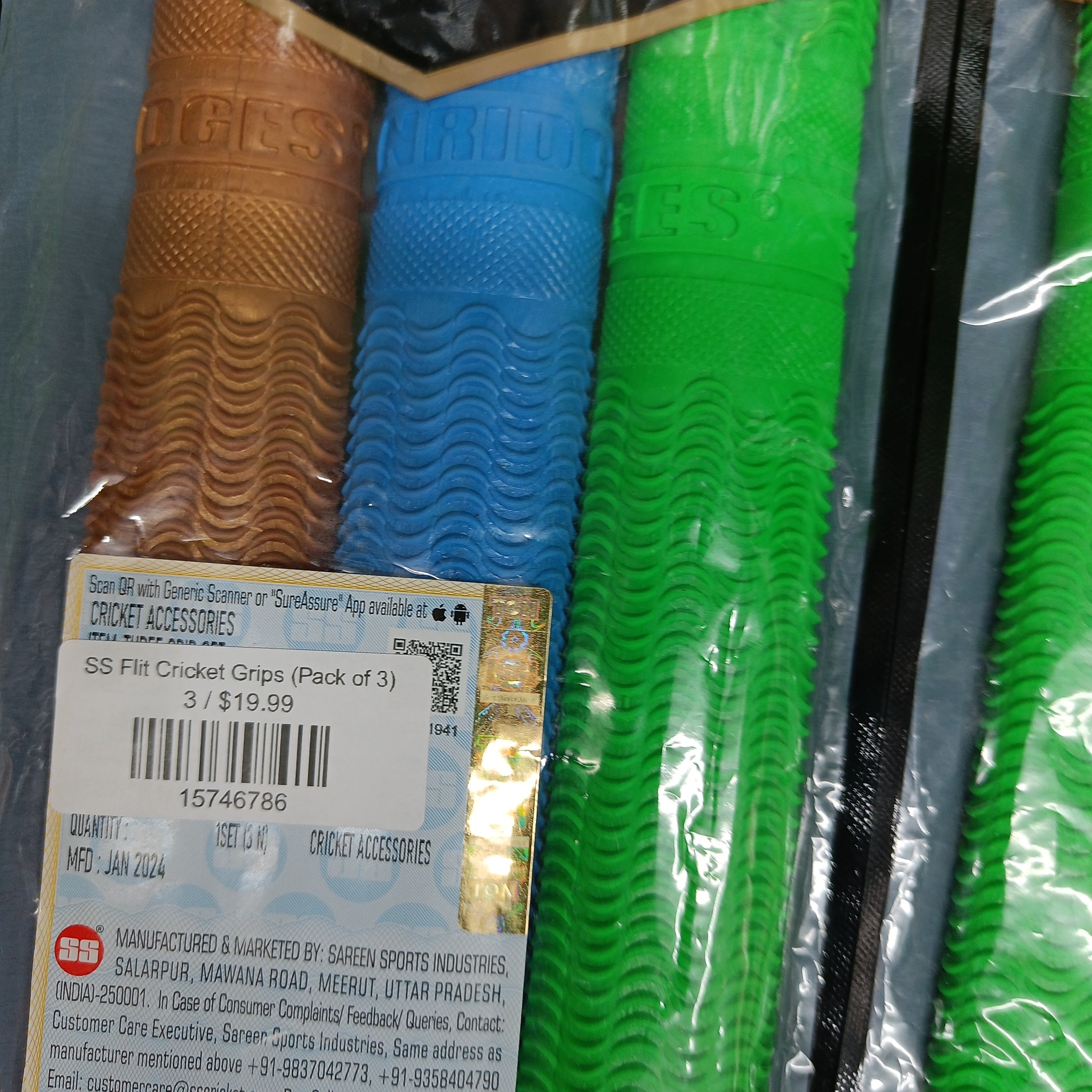 SS Flit Cricket Grips (Pack of 3) by SS - view 8 - TopCricketStore