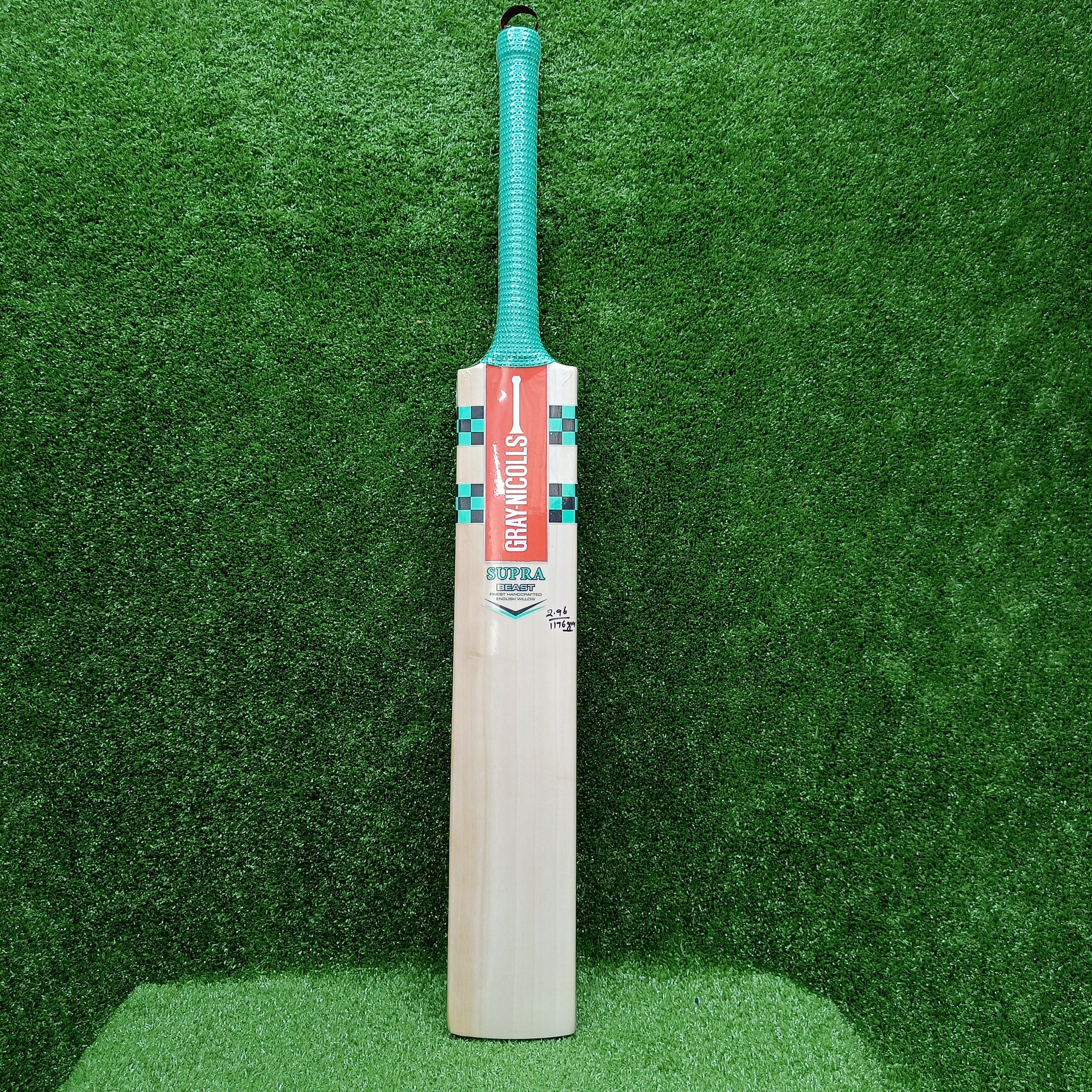 Gray-Nicolls Supra Beast English Willow Cricket Bat - Green Sticker