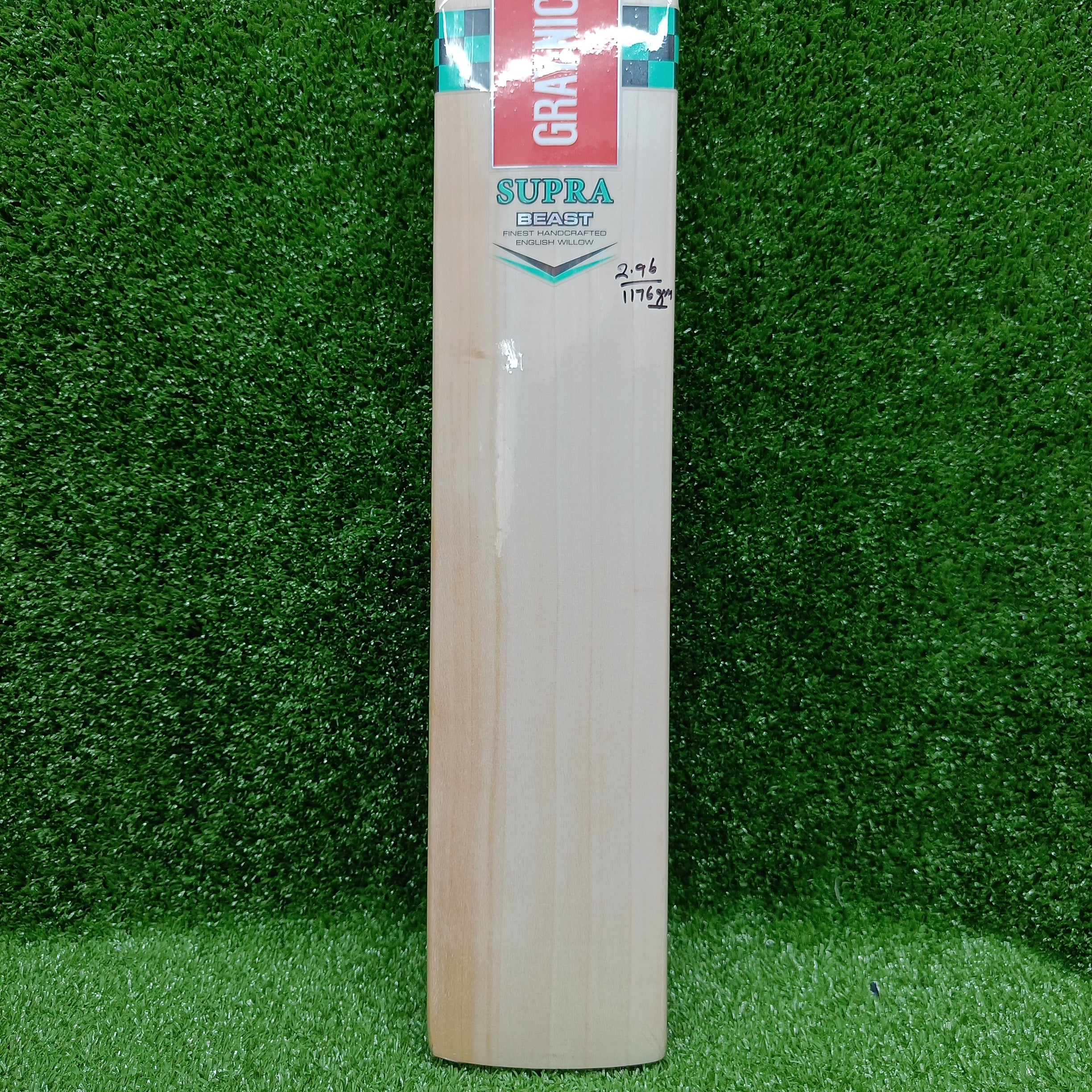 Gray-Nicolls Supra Beast English Willow Cricket Bat - Green Sticker