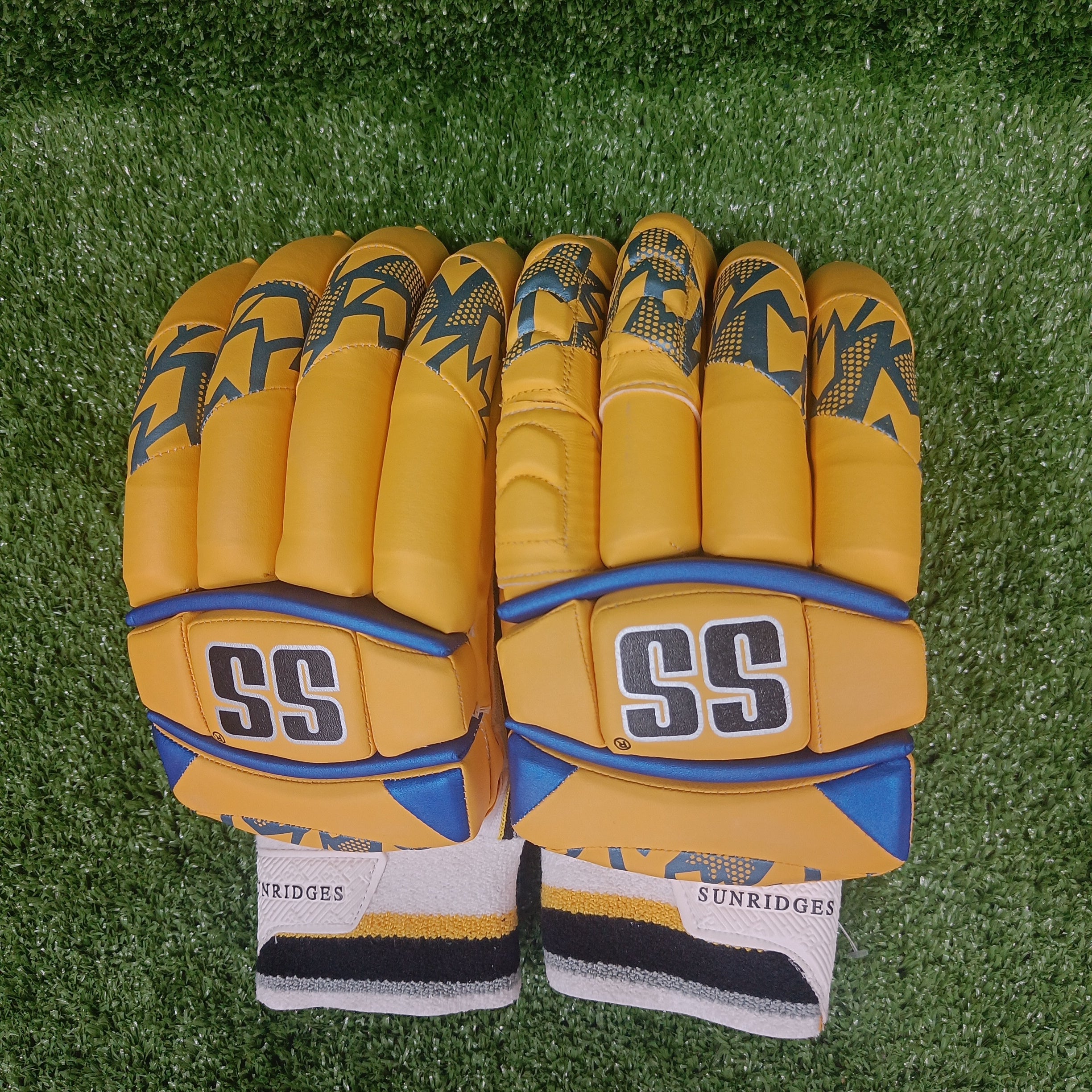 SS Super Test Chennai Super King IPL Cricket Batting Gloves 1