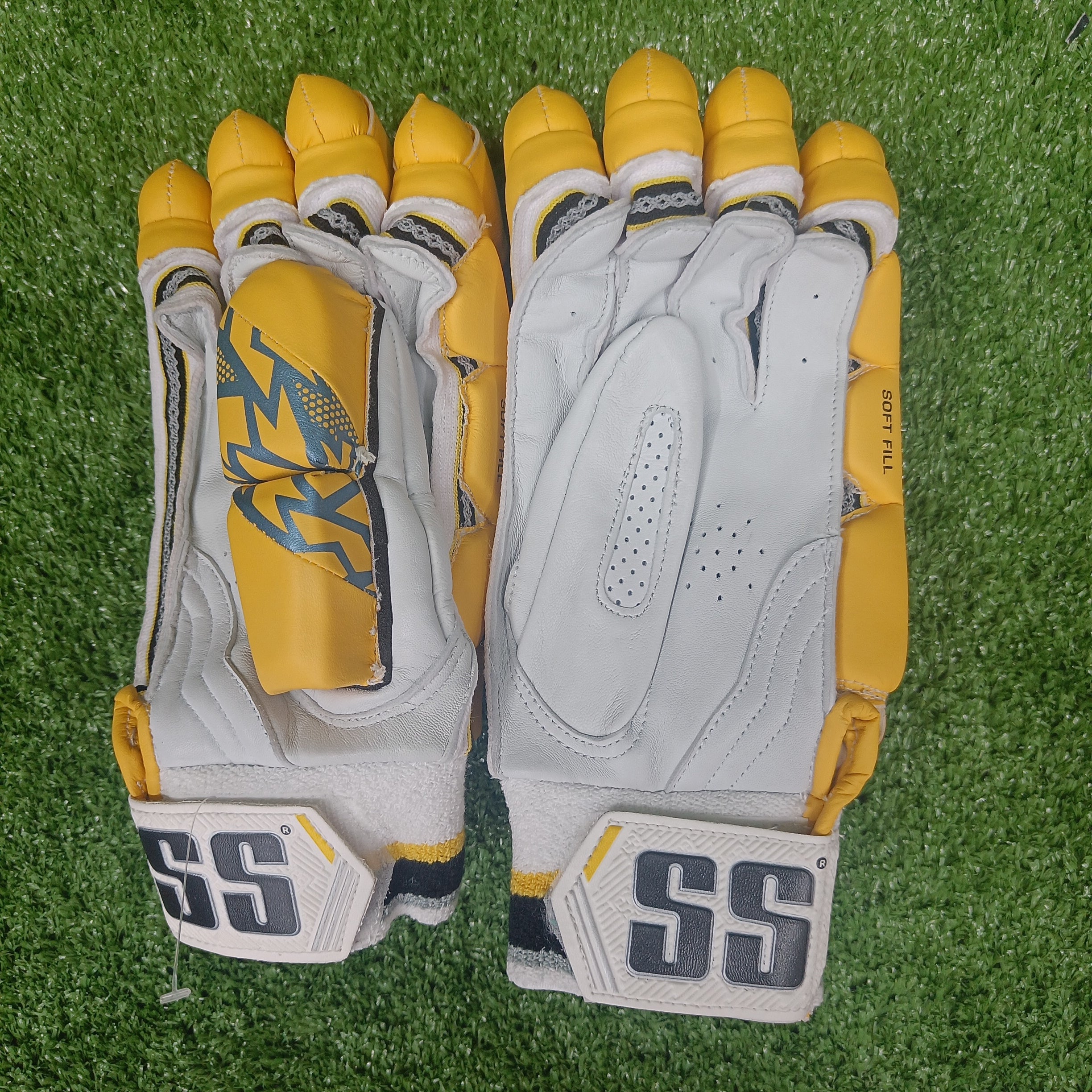SS Super Test Chennai Super King IPL Cricket Batting Gloves 2