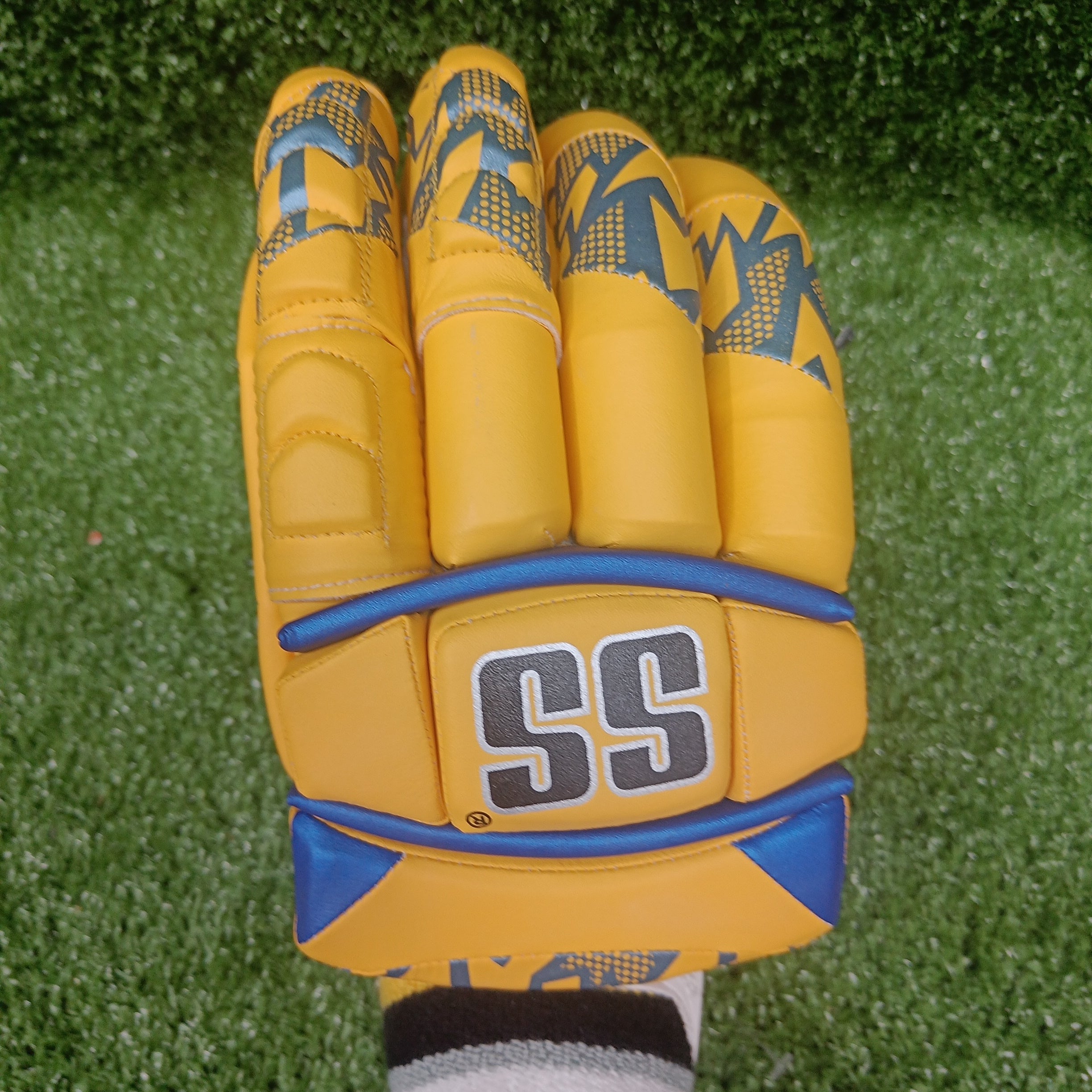 SS Super Test Chennai Super King IPL Cricket Batting Gloves 5