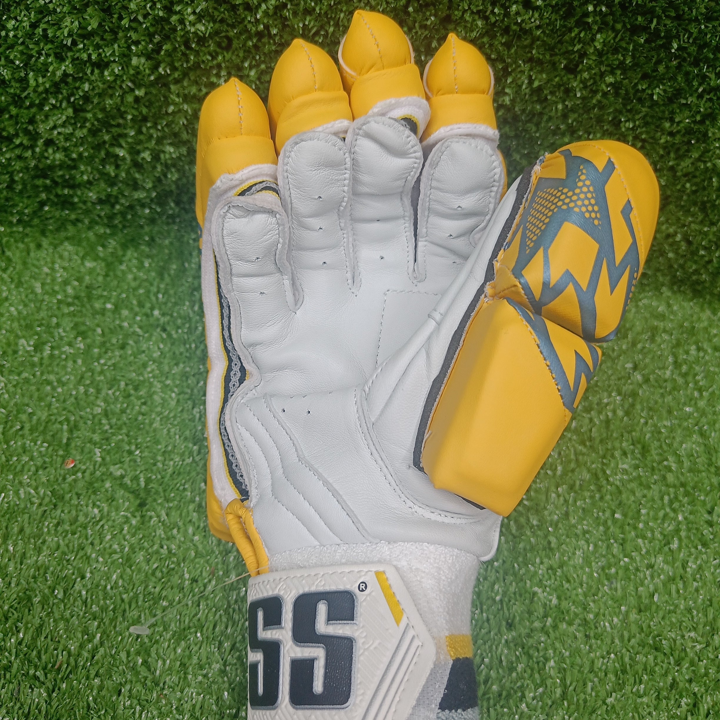 SS Super Test Chennai Super King IPL Cricket Batting Gloves 6