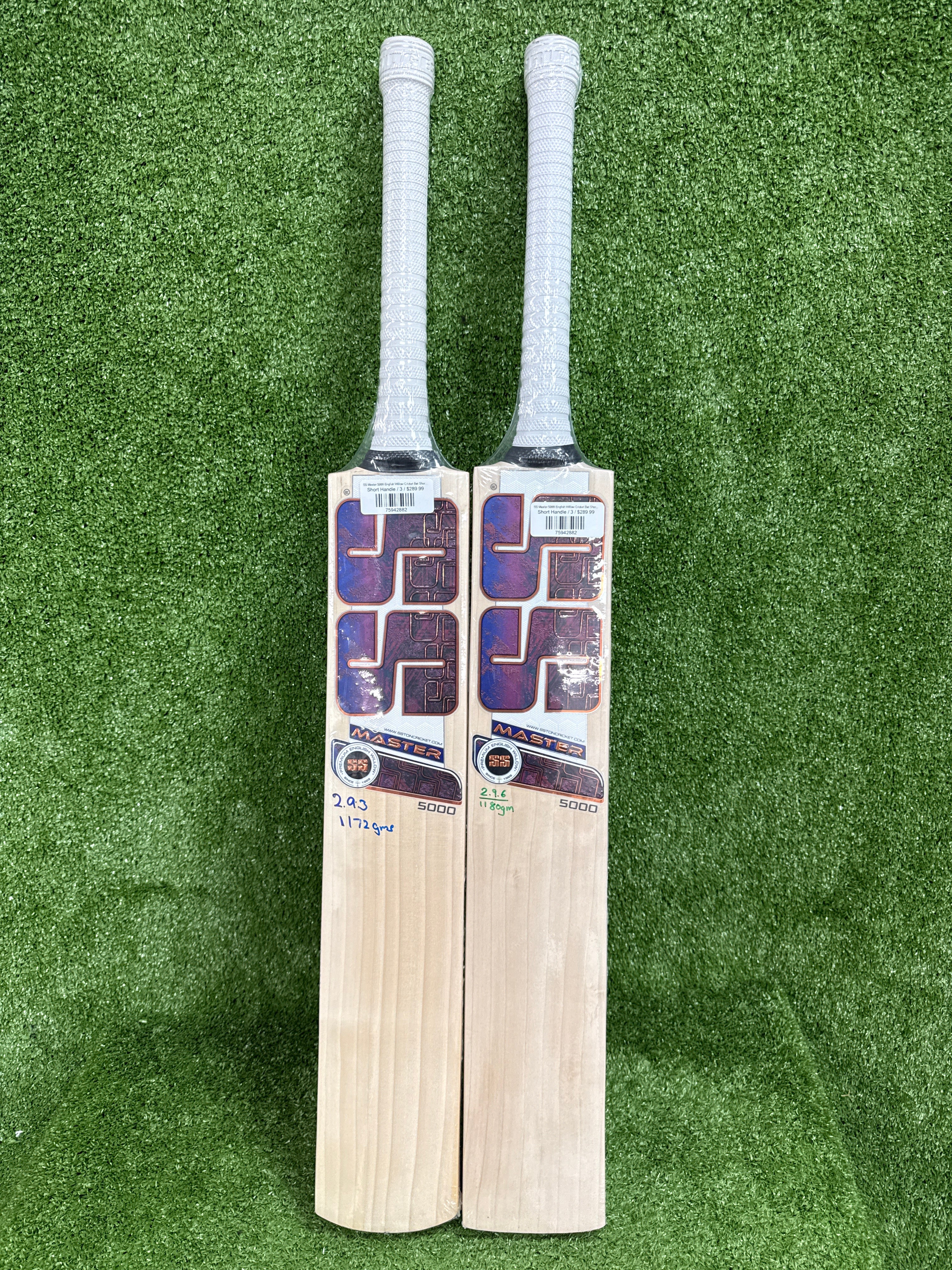 SS Master 5000 English Willow Cricket Bat Short Handle