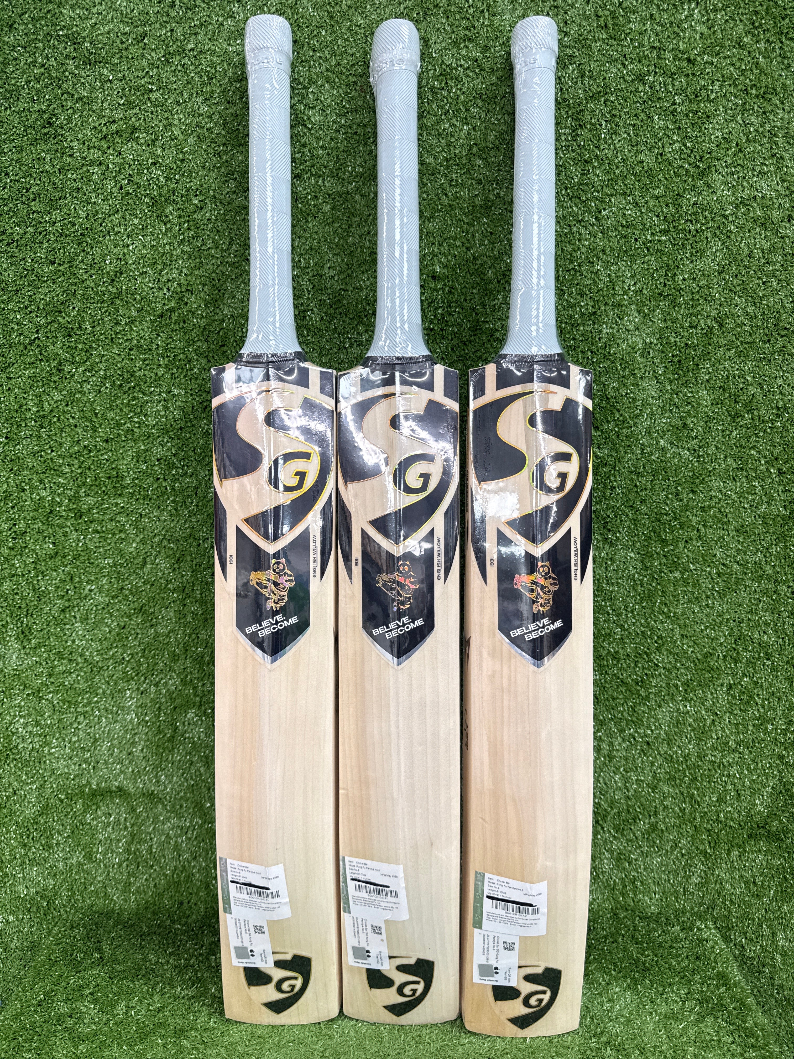 SG Kung Fu Pandya (HP33) Junior / Youth Original Players Cricket Bat
