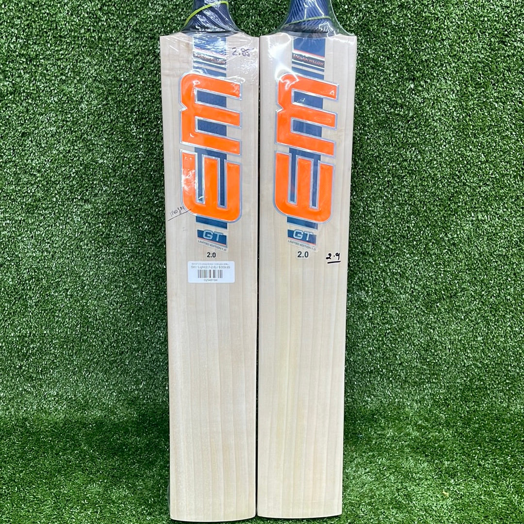 EM GT 2.0 Limited Edition English Willow Cricket Bat