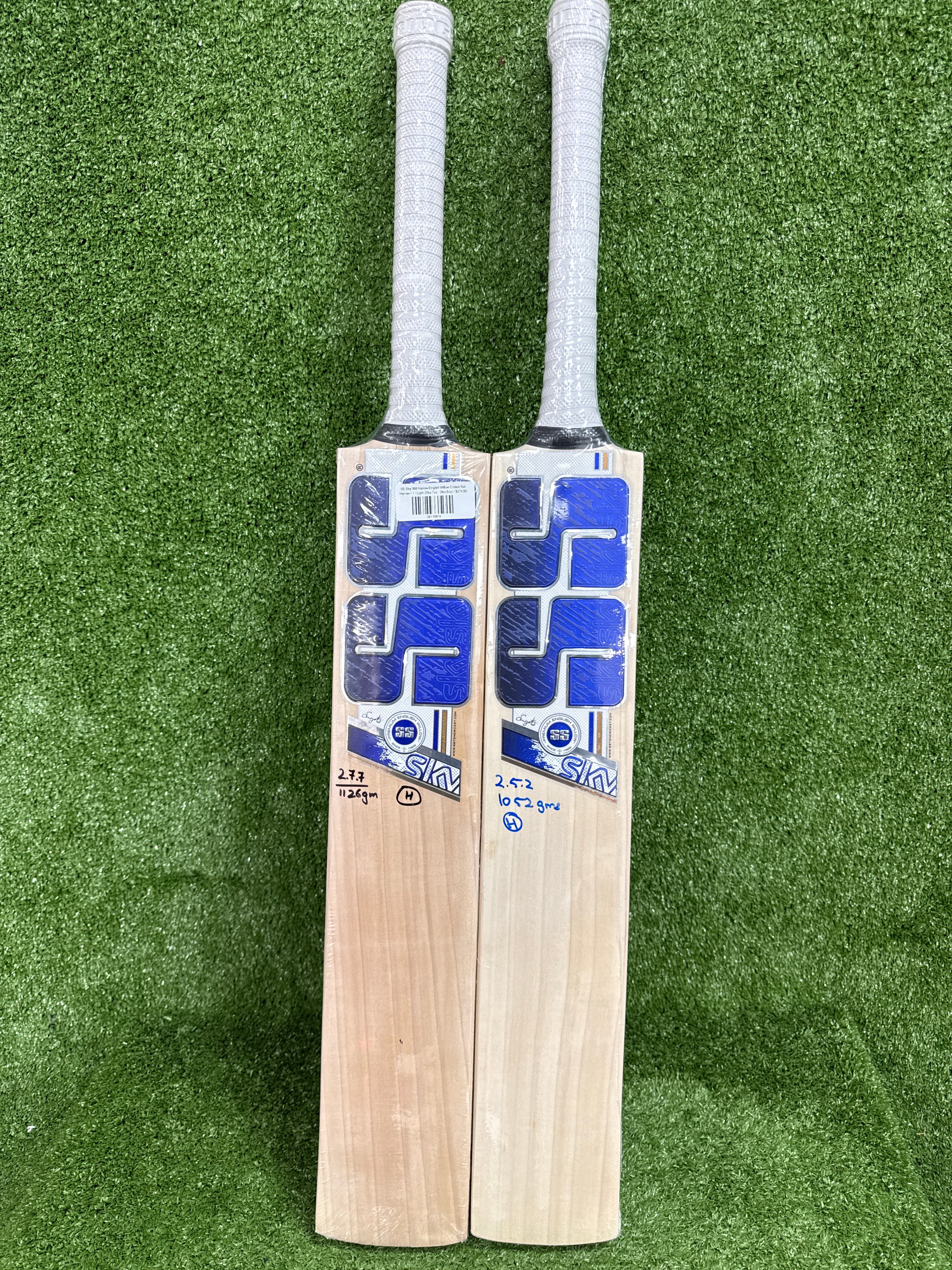 SS Sky 360 English Willow Cricket Bat Harrow by SS - TopCricketStore