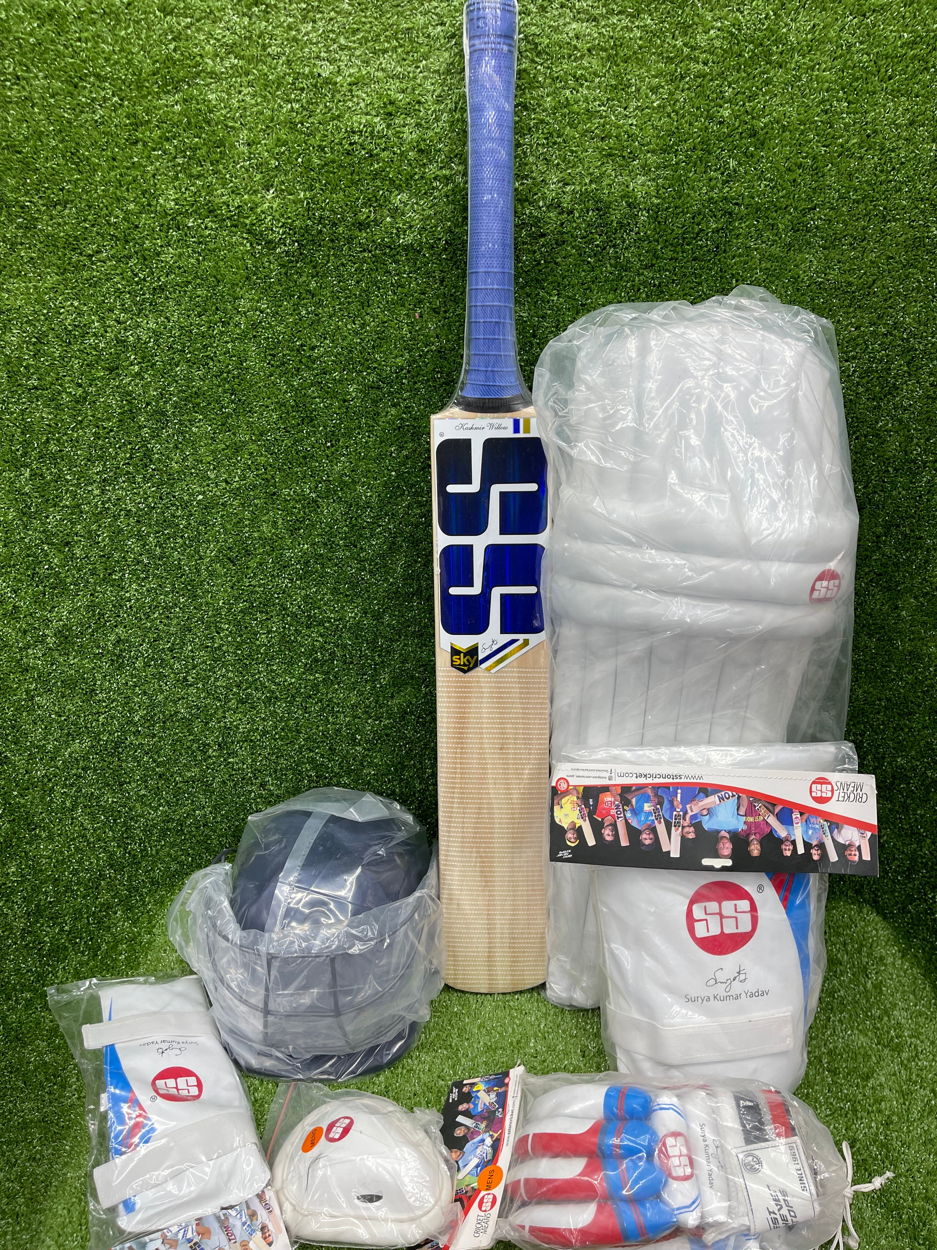 SS SKY Kashmir Willow Adult Full Cricket Kit Set