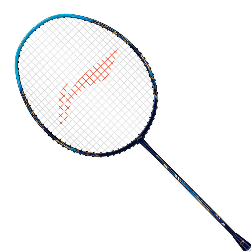 Li-Ning Air Force 77 G3 Badminton Racket Prestrung (Navy/Blue/Gold) - Made in China
