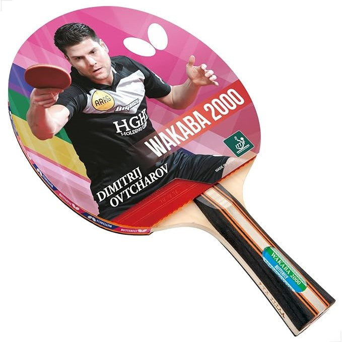 Butterfly Wakaba 2000 Table Tennis Racket with 2 Balls
