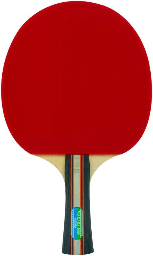 Butterfly Wakaba 2000 Table Tennis Racket with 2 Balls by Butterfly - side view - TopCricketStore
