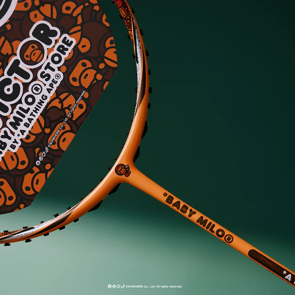 Victor x Baby Milo Auraspeed (ARS-BABYMILO-O) Badminton Racket - Milo Orange Unstrung Victor