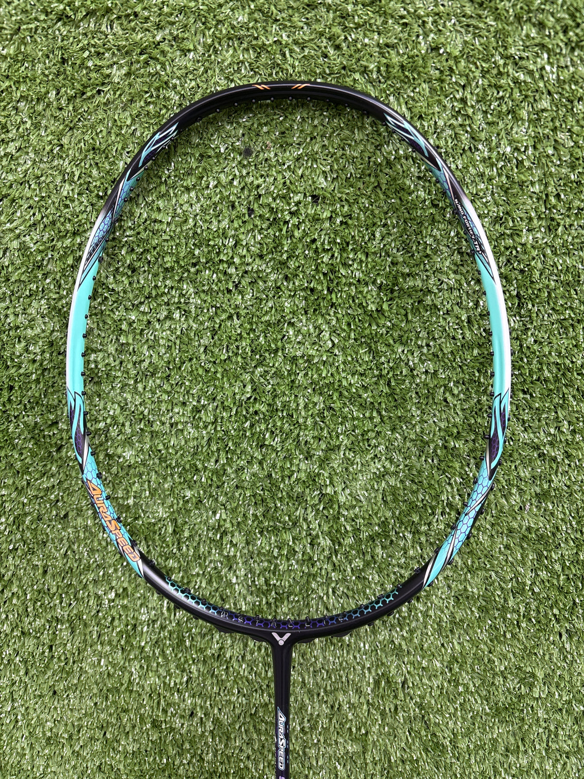 Victor Auraspeed 90K Metallic R Badminton Racket by Victor - back view - TopCricketStore