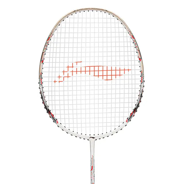 Li-Ning Air Force 79 G3 Badminton Racket Prestrung (White/Gold/Red) by Li-Ning - back view - TopCricketStore