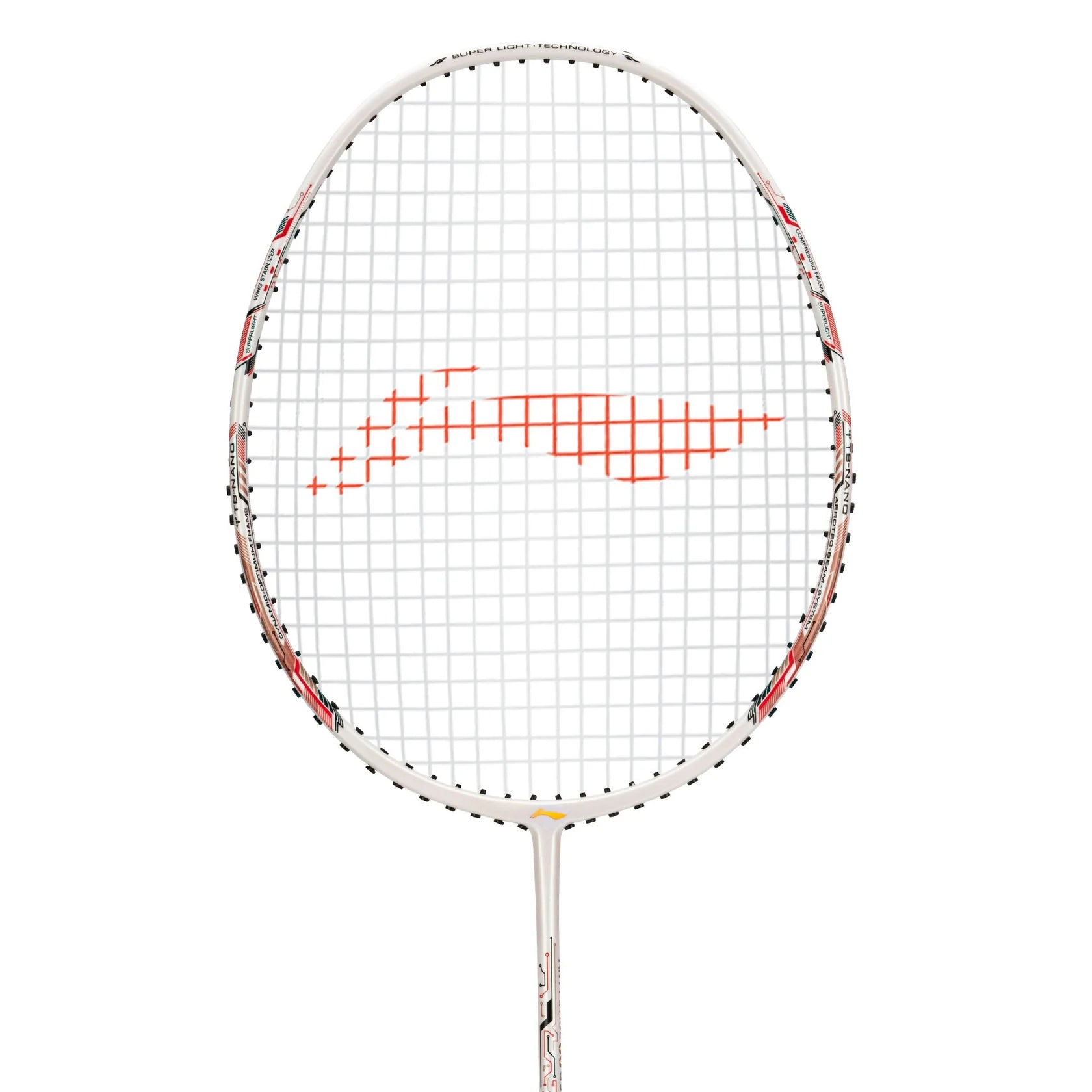 Li-Ning Air Force 80 White/Red Badminton Racket Prestrung - Made in China