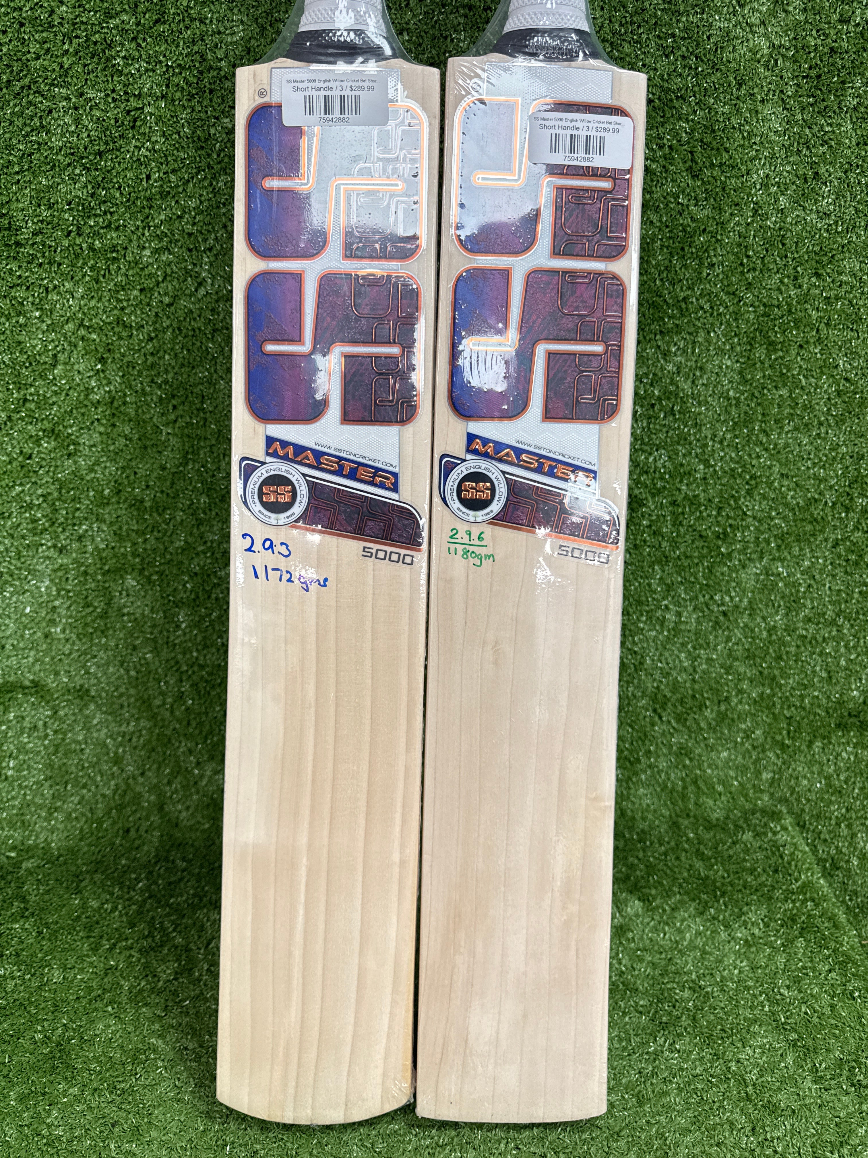 SS Master 5000 English Willow Cricket Bat Short Handle