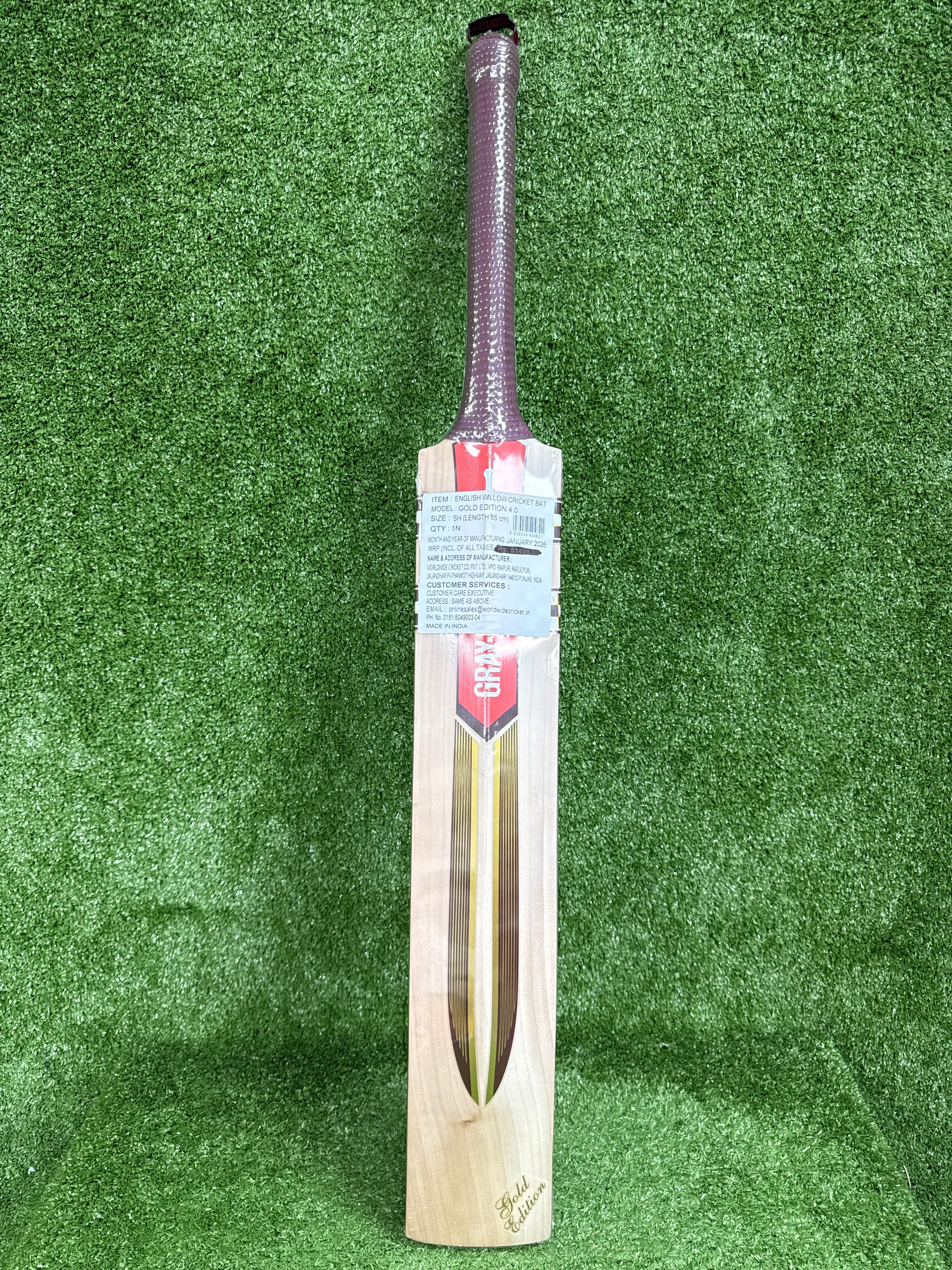 Gray-Nicolls Gold Edition 4.0 English Willow Cricket Bat