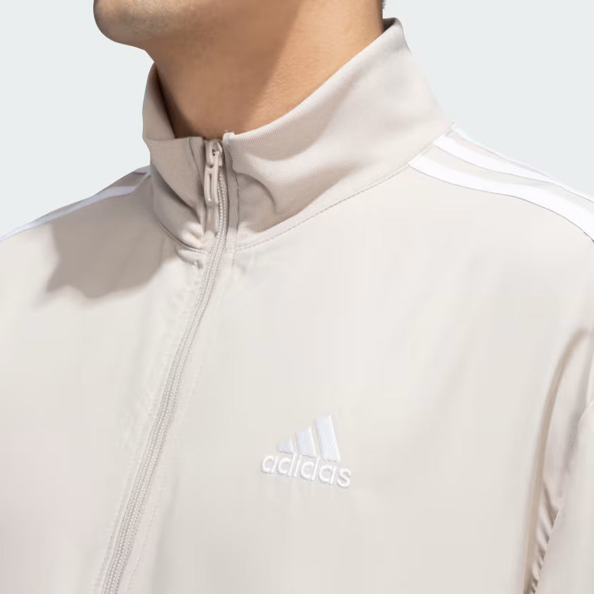 Adidas 3 Stripes Woven Cricket Tracksuit - Wonder Beige