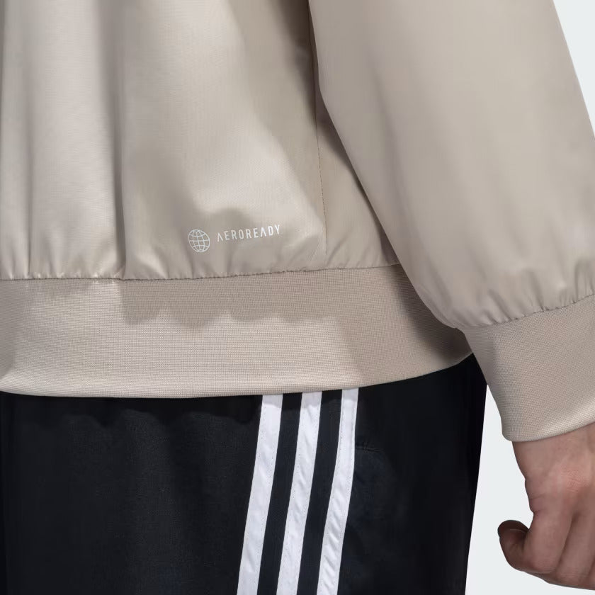 Adidas 3 Stripes Woven Cricket Tracksuit - Wonder Beige