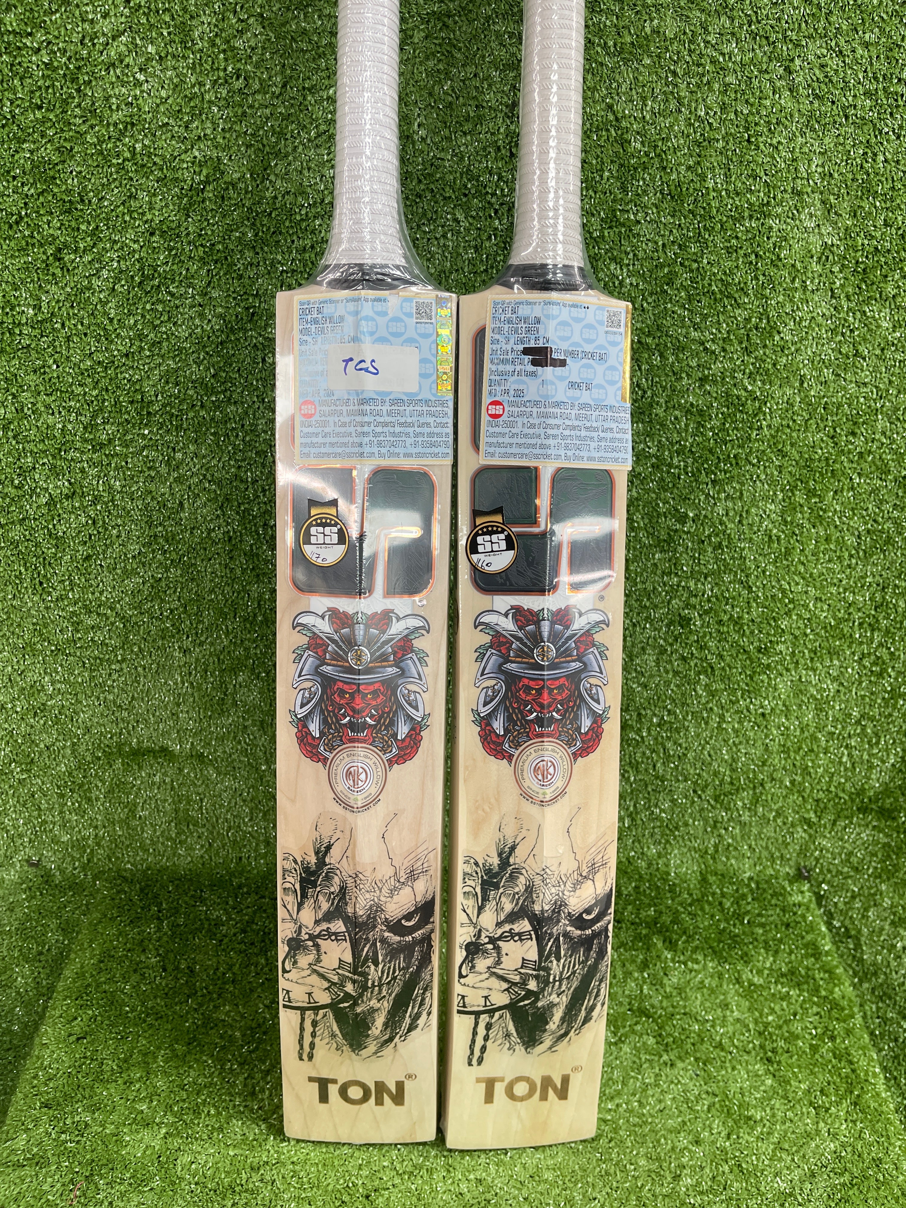 SS Devils Green English Willow Cricket Bat