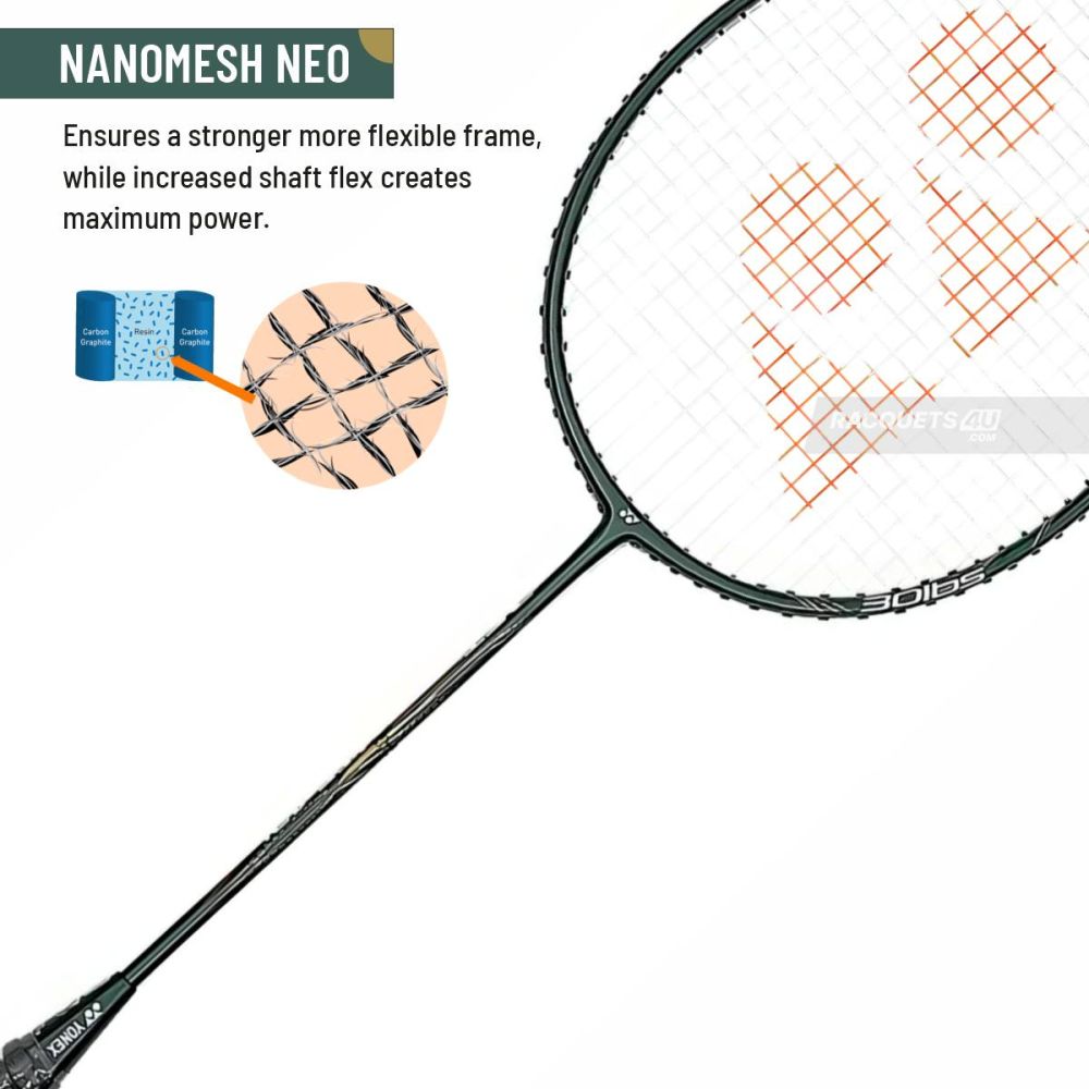 Yonex Astrox Lite 43I Dark Green Badminton Racket Prestrung - Made in China