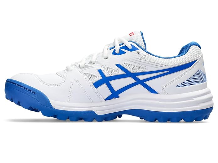 Asics Gel Lethal Field White/Tuna Blue Cricket Rubber Spike Shoes