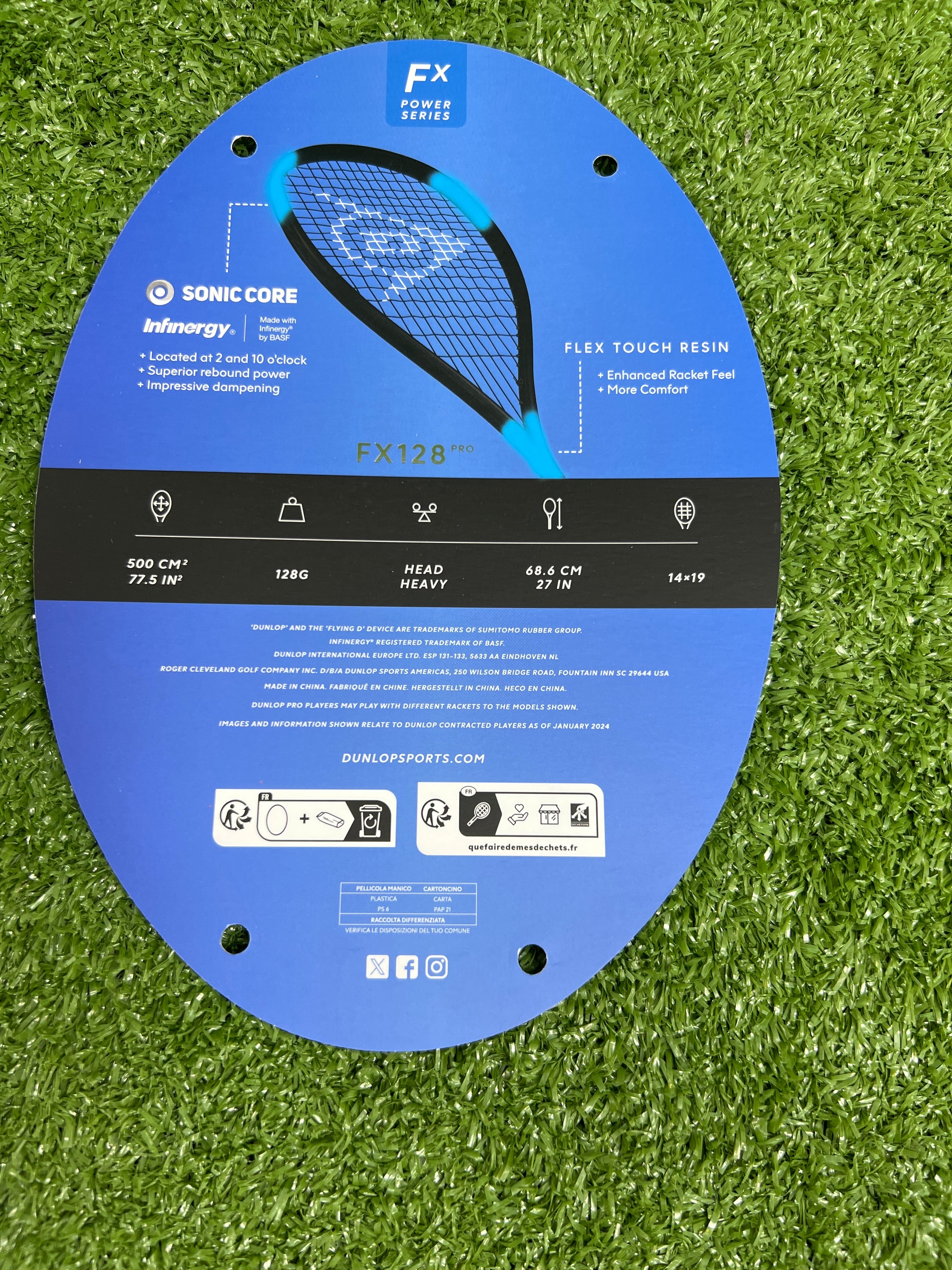 Dunlop FX 128 Pro Ali Farag Squash Racket