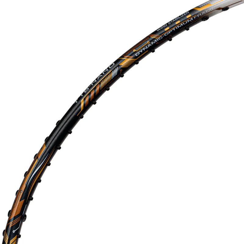 Li-Ning Air Force 77 G3 Badminton Racket Prestrung (Dark Grey/White/Gold) by Li-Ning - packaging view - TopCricketStore