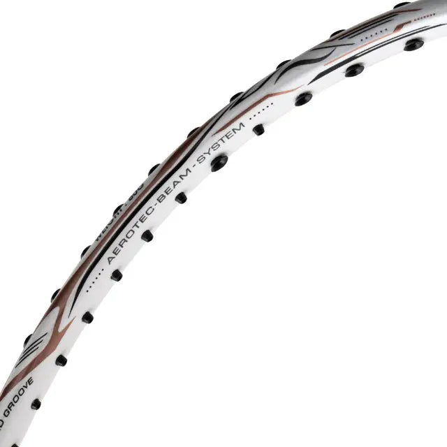 Li-Ning G-Force Superlite Max 10 White / Gold / Black Badminton Racket Prestrung by Li-Ning - view 7 - TopCricketStore