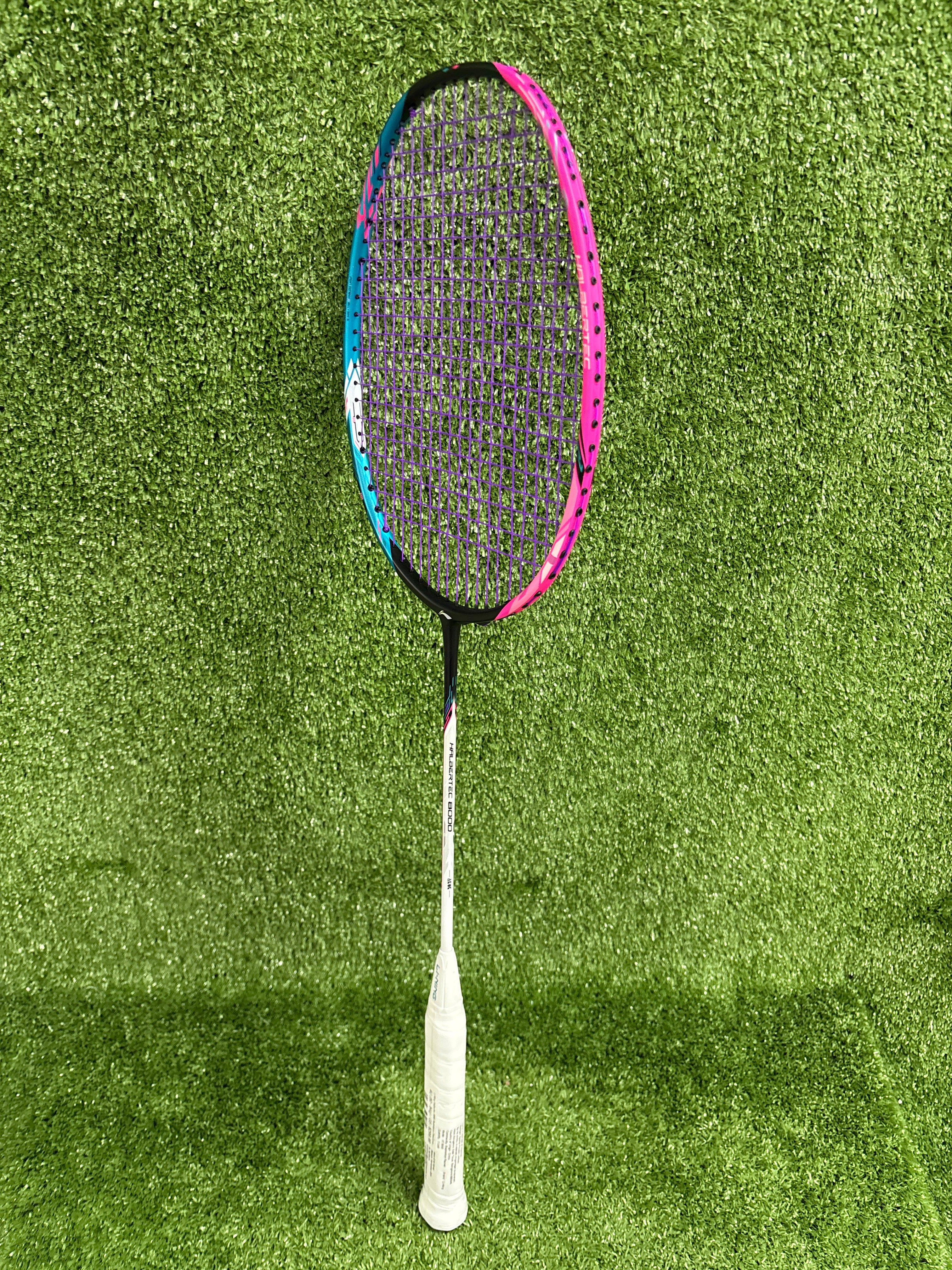 Li-Ning Halbertec 8000 Badminton Pink/Green Racket Prestrung by Li-Ning - view 9 - TopCricketStore