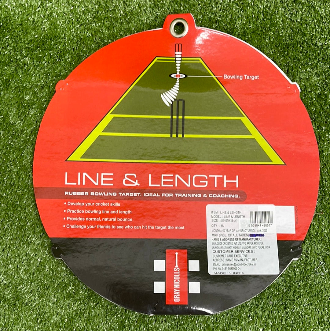 Gray-Nicolls Line and Length Rubber Bowling Target