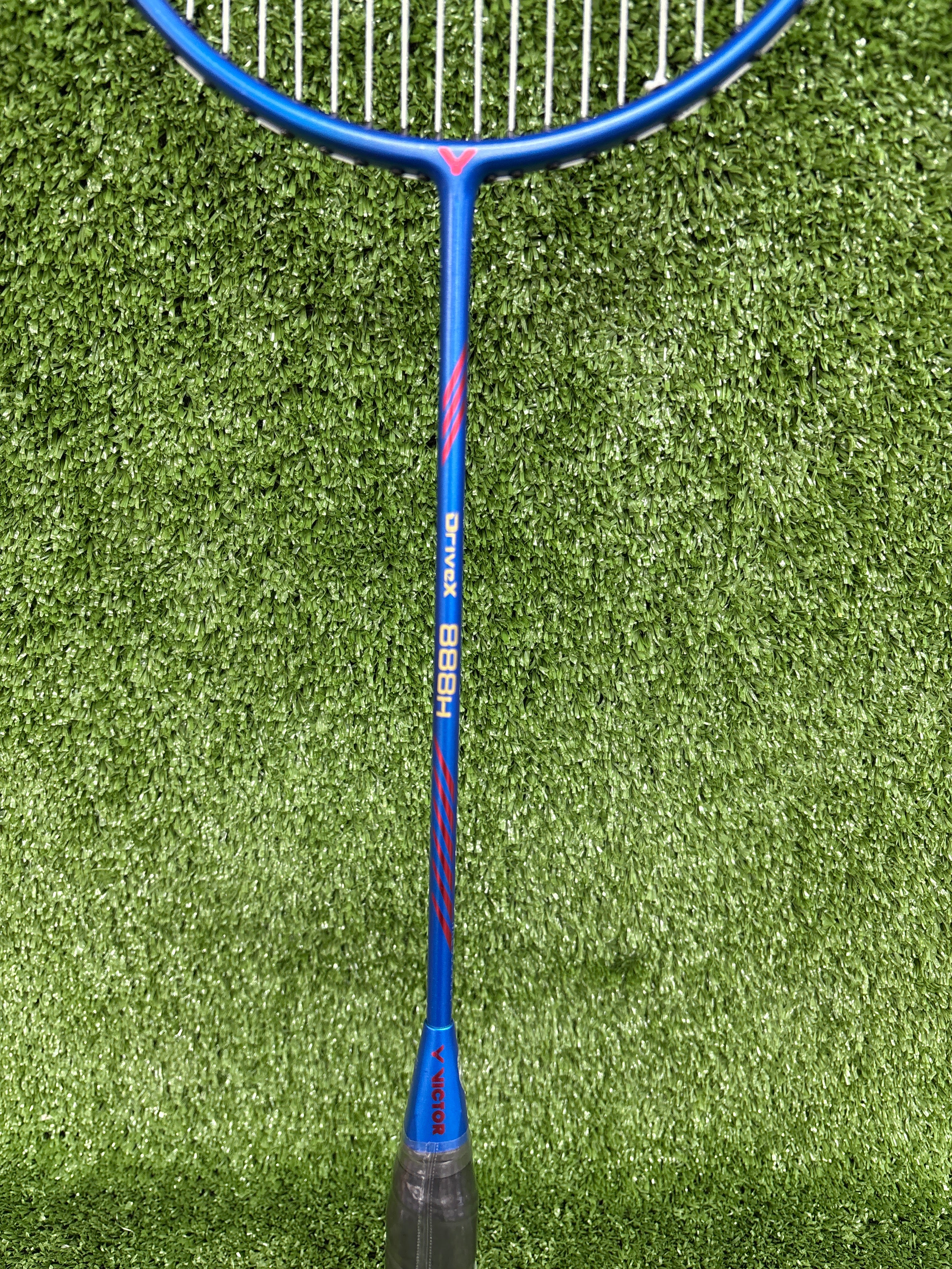 Victor DriveX 888H F Blue Badminton Racket by Victor - back view - TopCricketStore
